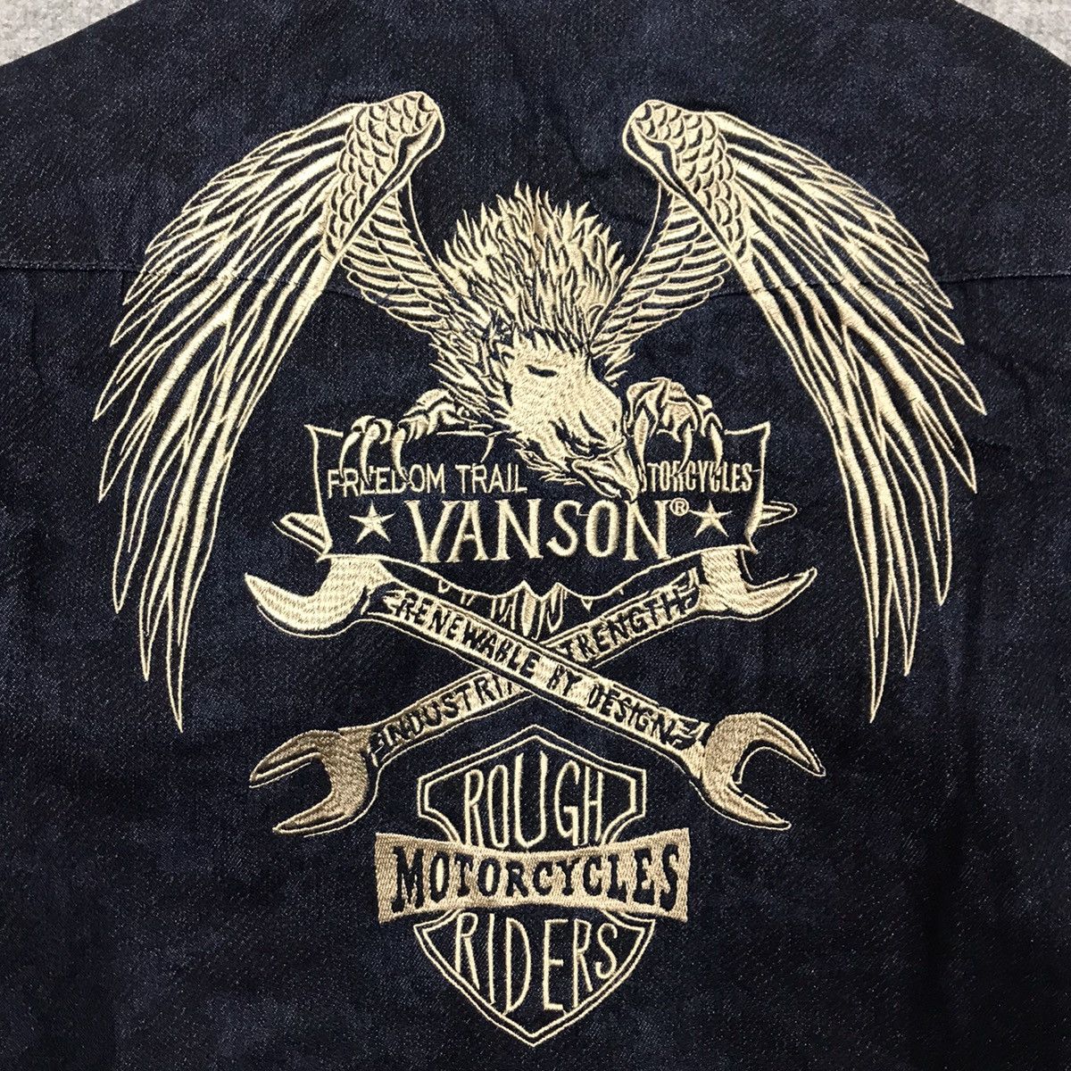 Indian Motorcycle × Vanson Leathers VANSON LEATHER EMBROIDERY ROUGH RIDERS MOTORCYCLE SHIRT Size US M / EU 48-50 / 2 - 3 Thumbnail
