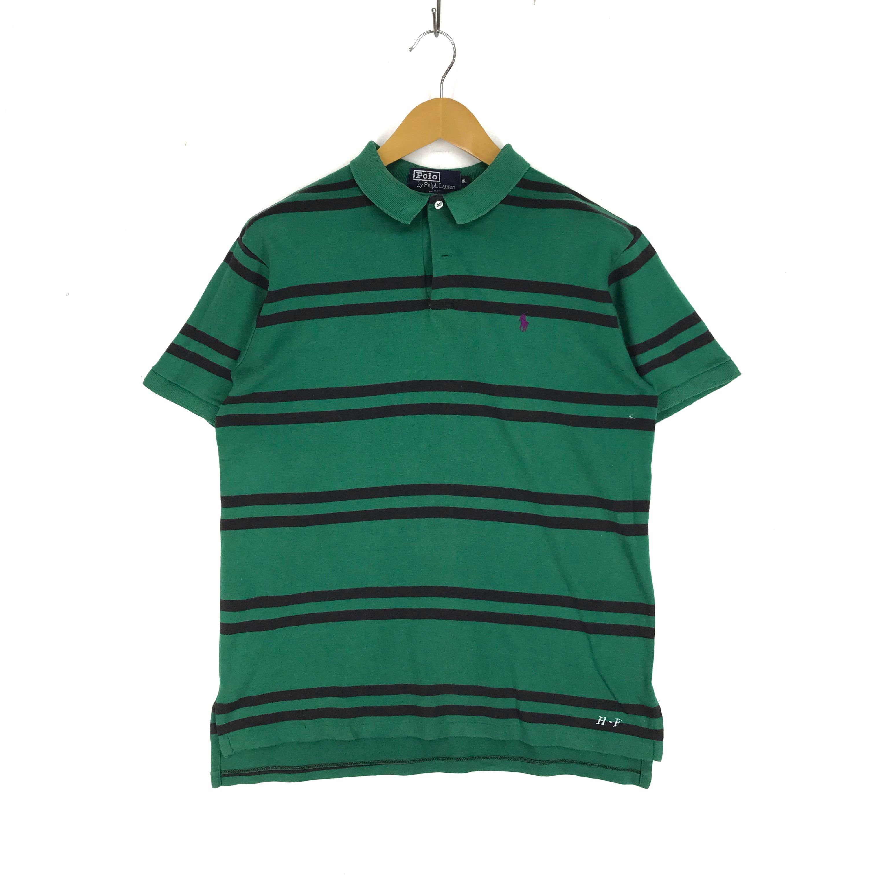 Polo Ralph Lauren 90s Vintage POLO RALPH LAUREN Stripe Polo T Shirt #2321-80 Size US L / EU 52-54 / 3 - 1 Thumbnail