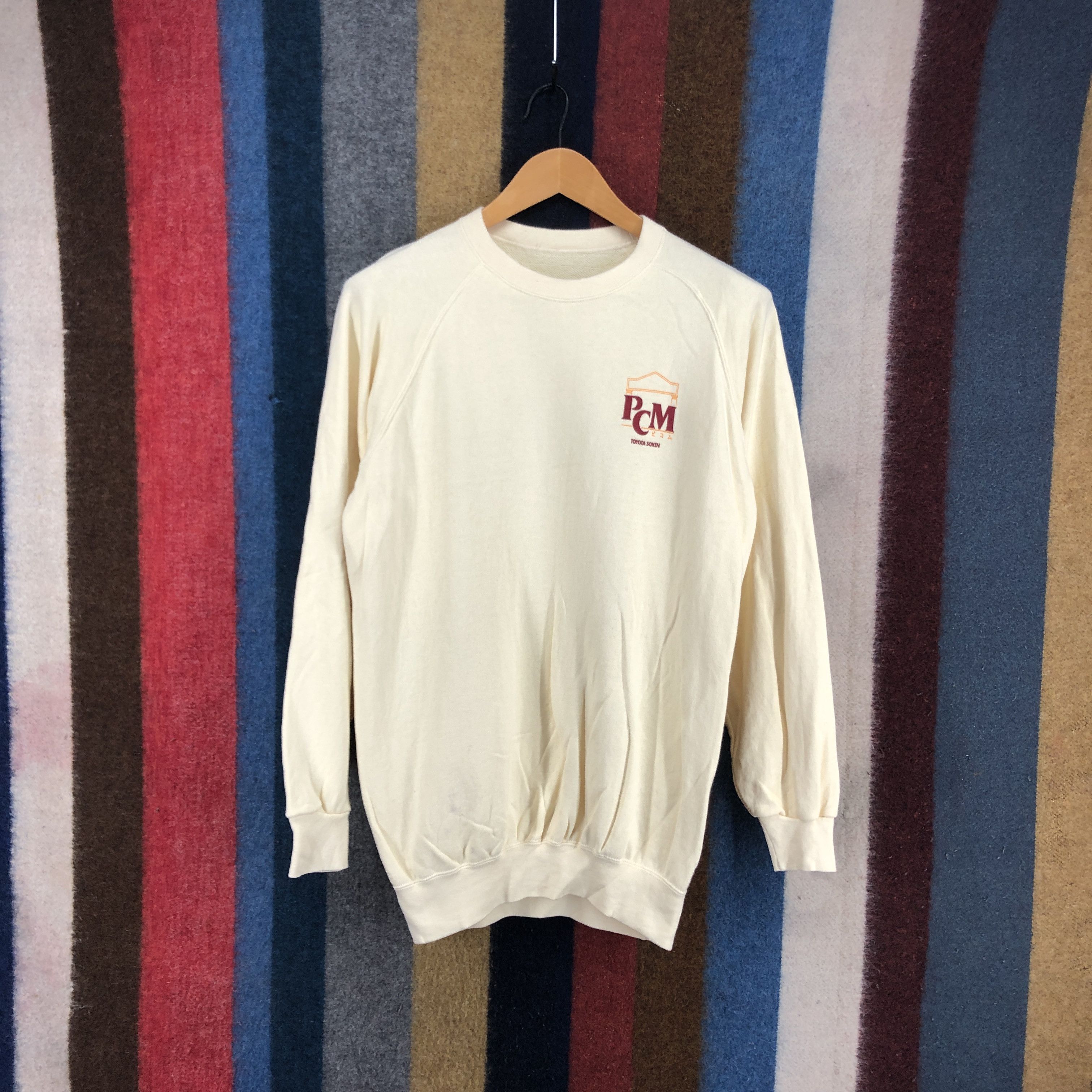 Japanese Brand 90s Vintage PCM TOYOTA SOKEN Crew Neck Sweatshirt #2800-102 Size US M / EU 48-50 / 2 - 5 Thumbnail