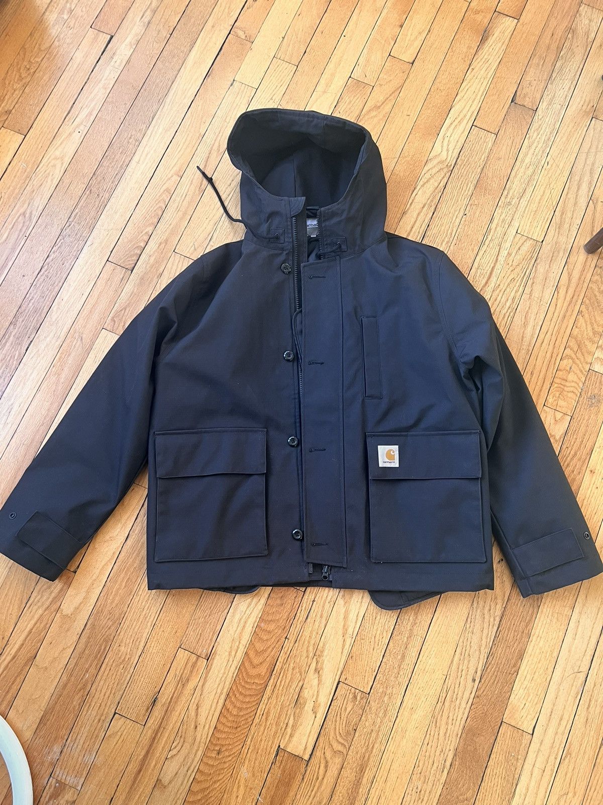 Carhartt WIP vernon detachable lined jacket in black