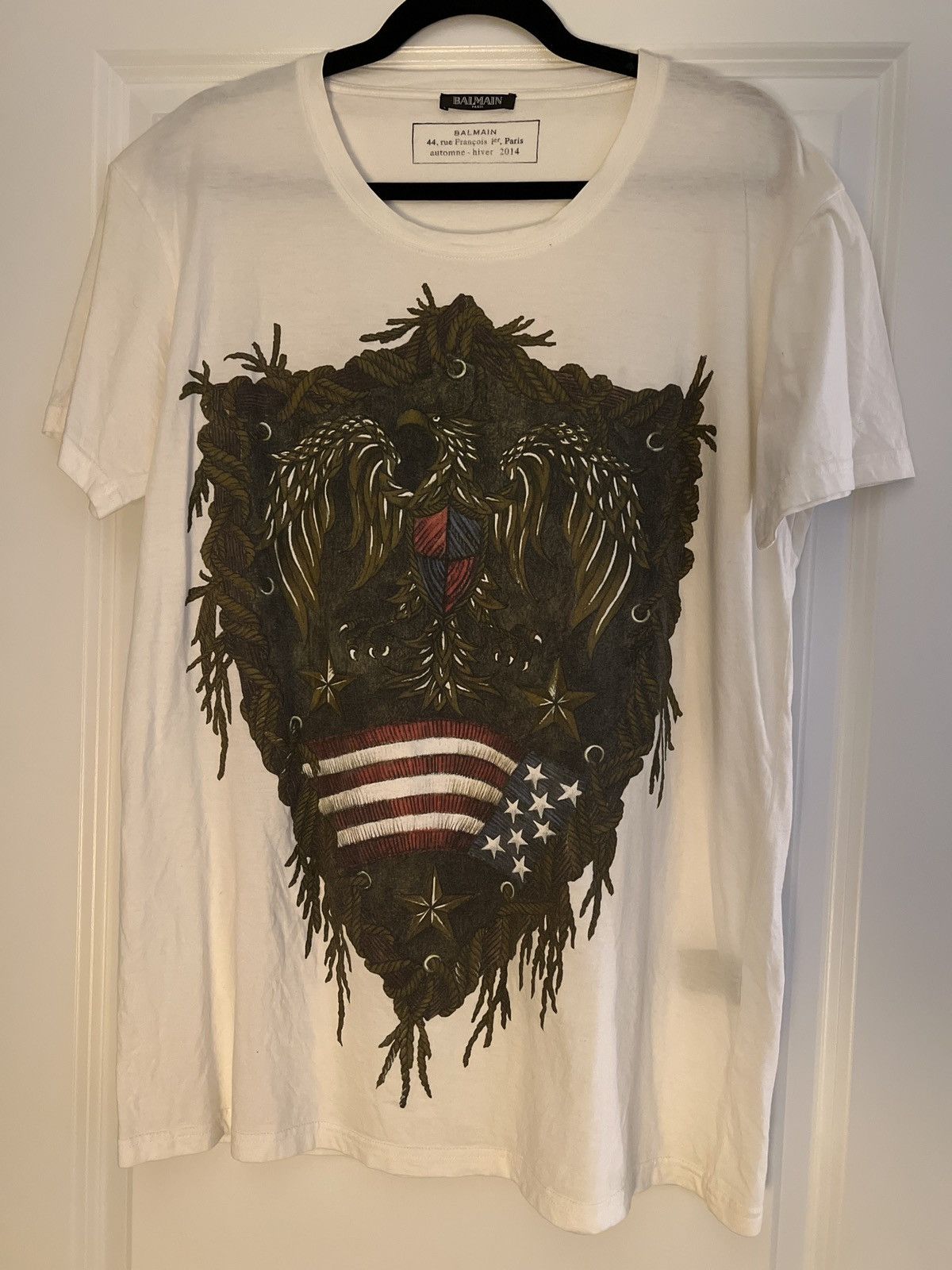 Balmain Eagle T Shirt Grailed