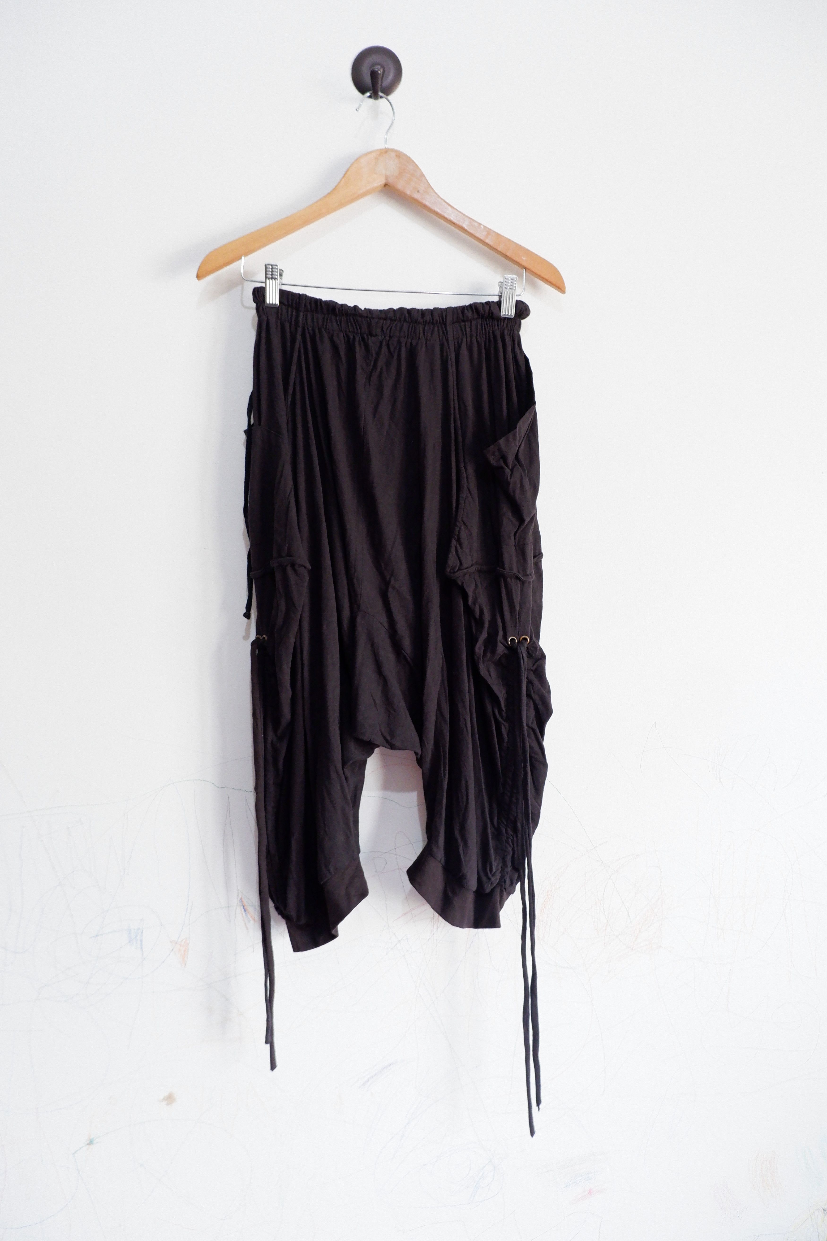 Japanese Brand Vintage Amina Drop Crotch Pants Size 26" / US 2 / IT 38 - 2 Thumbnail