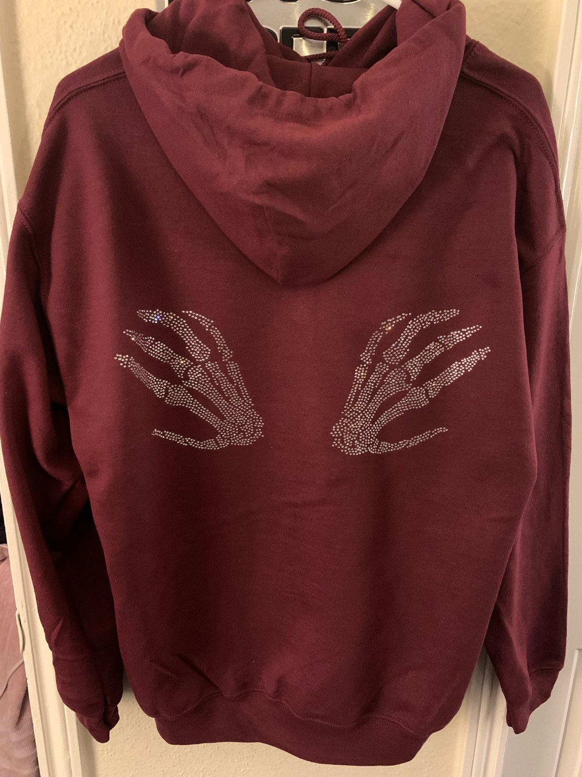 Japanese Brand Rhinestones Skeleton Hoodie Size US L / EU 52-54 / 3 - 8 Thumbnail