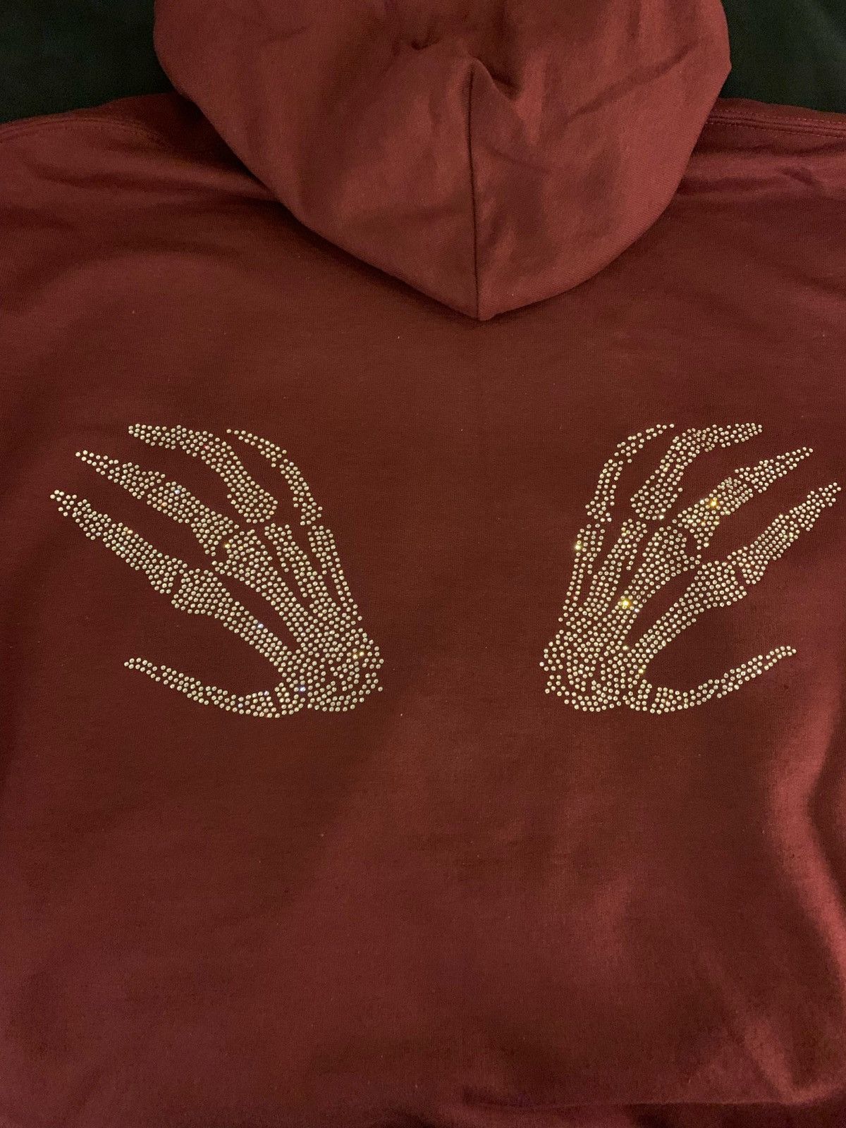 Japanese Brand Rhinestones Skeleton Hoodie Size US L / EU 52-54 / 3 - 6 Thumbnail