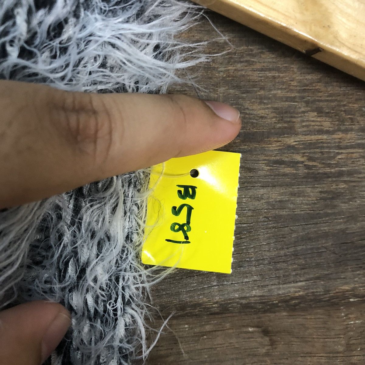 Japanese Brand DLS Gu grey Shag Shaggy Fur Mohair cardigan Knitwear #BB581 Size M / US 6-8 / IT 42-44 - 8 Thumbnail