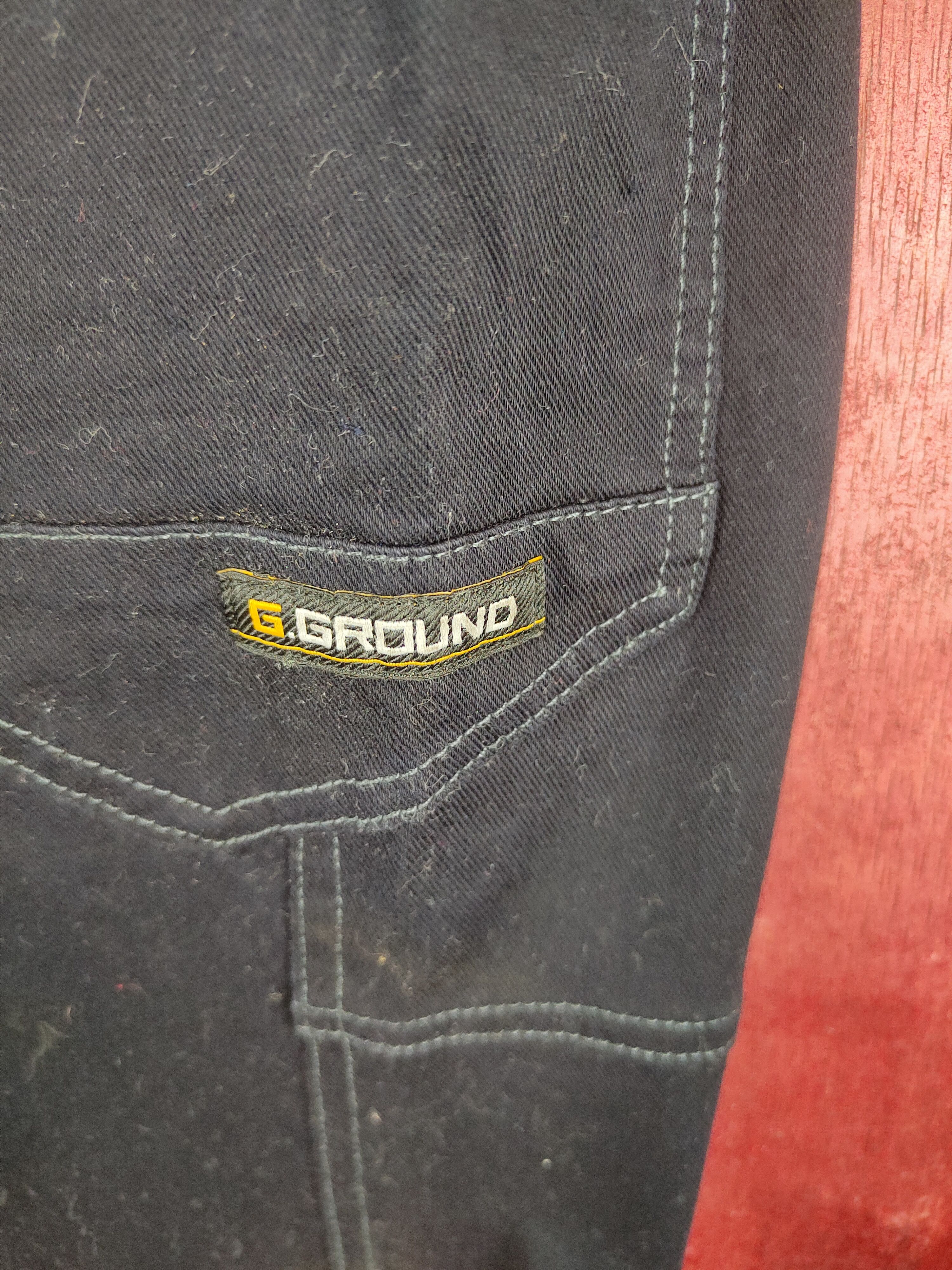 Japanese Brand G.Ground Dark Blue Multi Pocket Tactical Cargo Pants #S698 Size US 32 / EU 48 - 3 Thumbnail