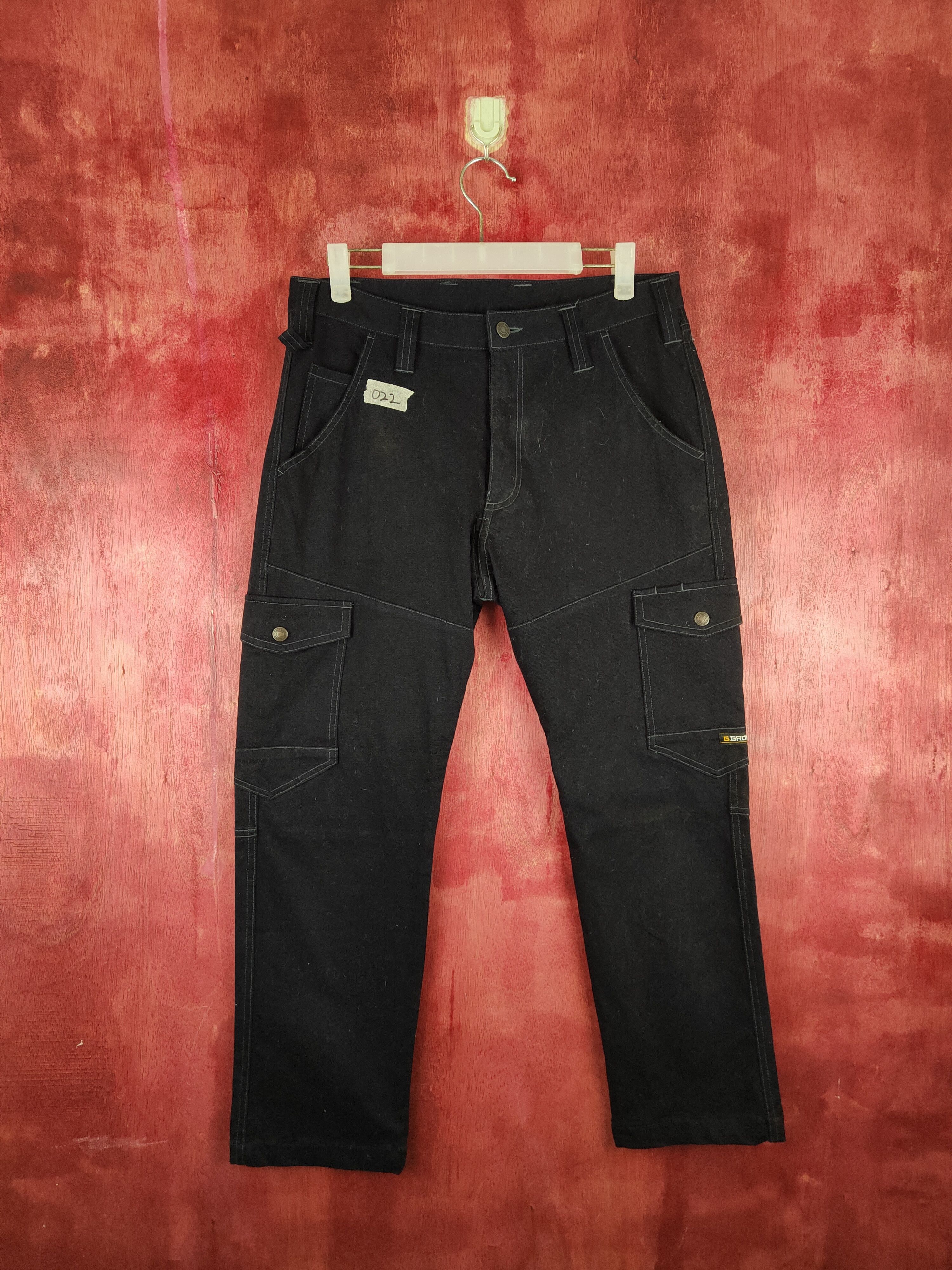 Japanese Brand G.Ground Dark Blue Multi Pocket Tactical Cargo Pants #S698 Size US 32 / EU 48 - 1 Thumbnail