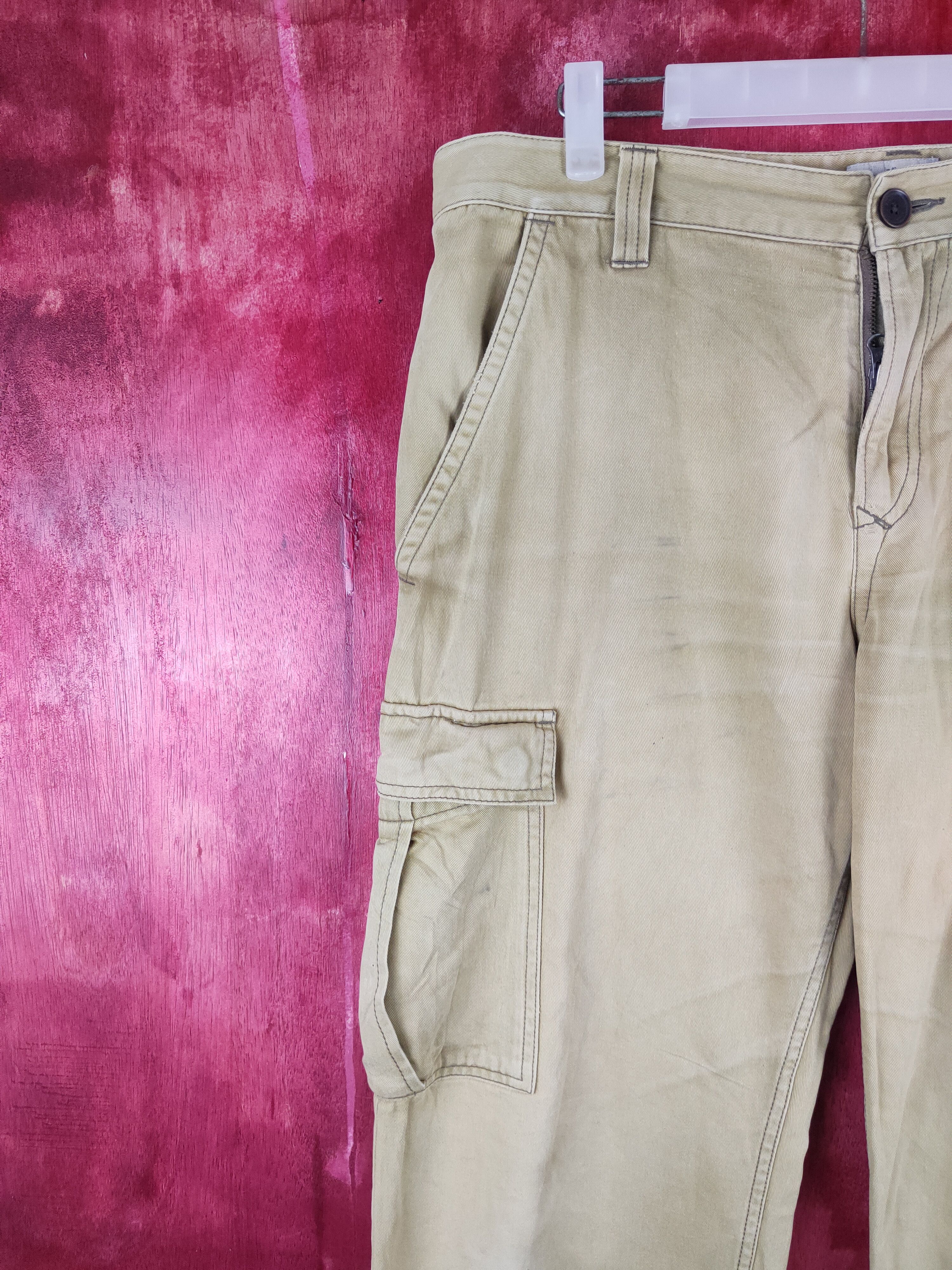 Timberland Timberland Mustard Multi Pocket Tactical Cargo Pants #S699 Size US 35 - 3 Thumbnail