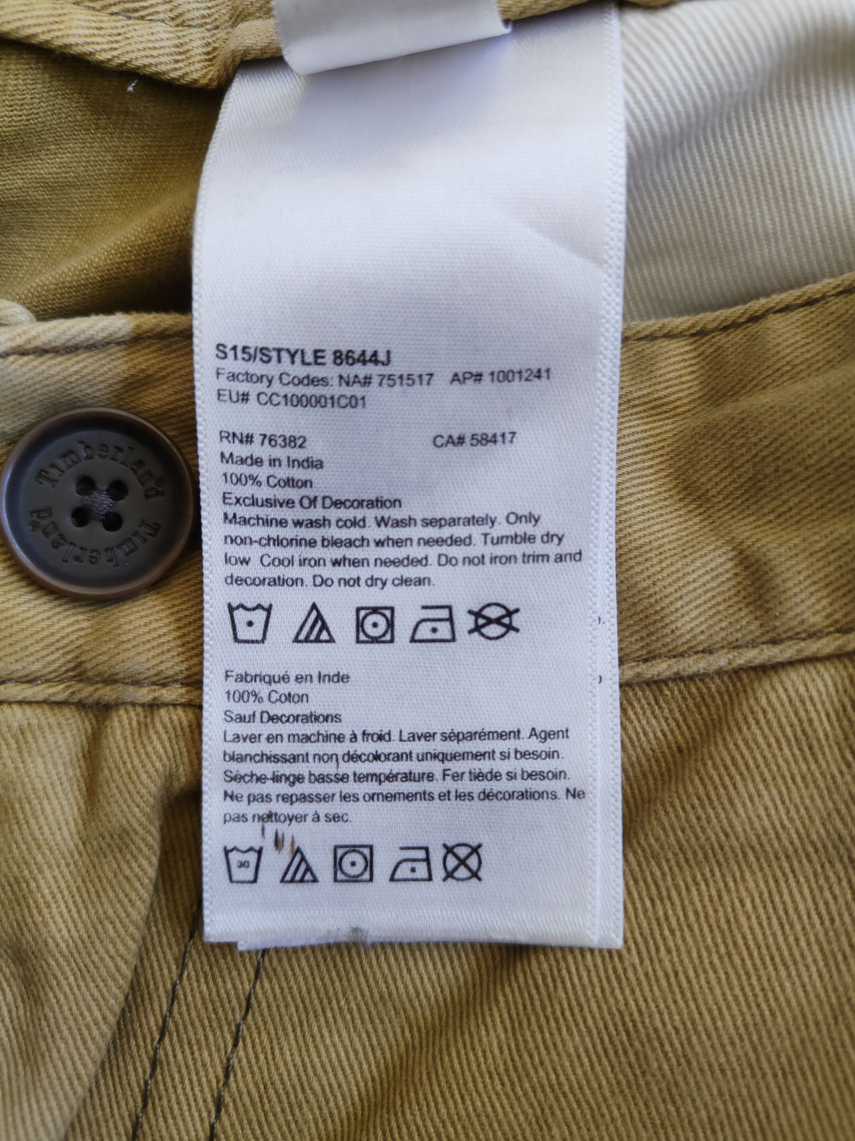Timberland Timberland Mustard Multi Pocket Tactical Cargo Pants #S699 Size US 35 - 15 Thumbnail