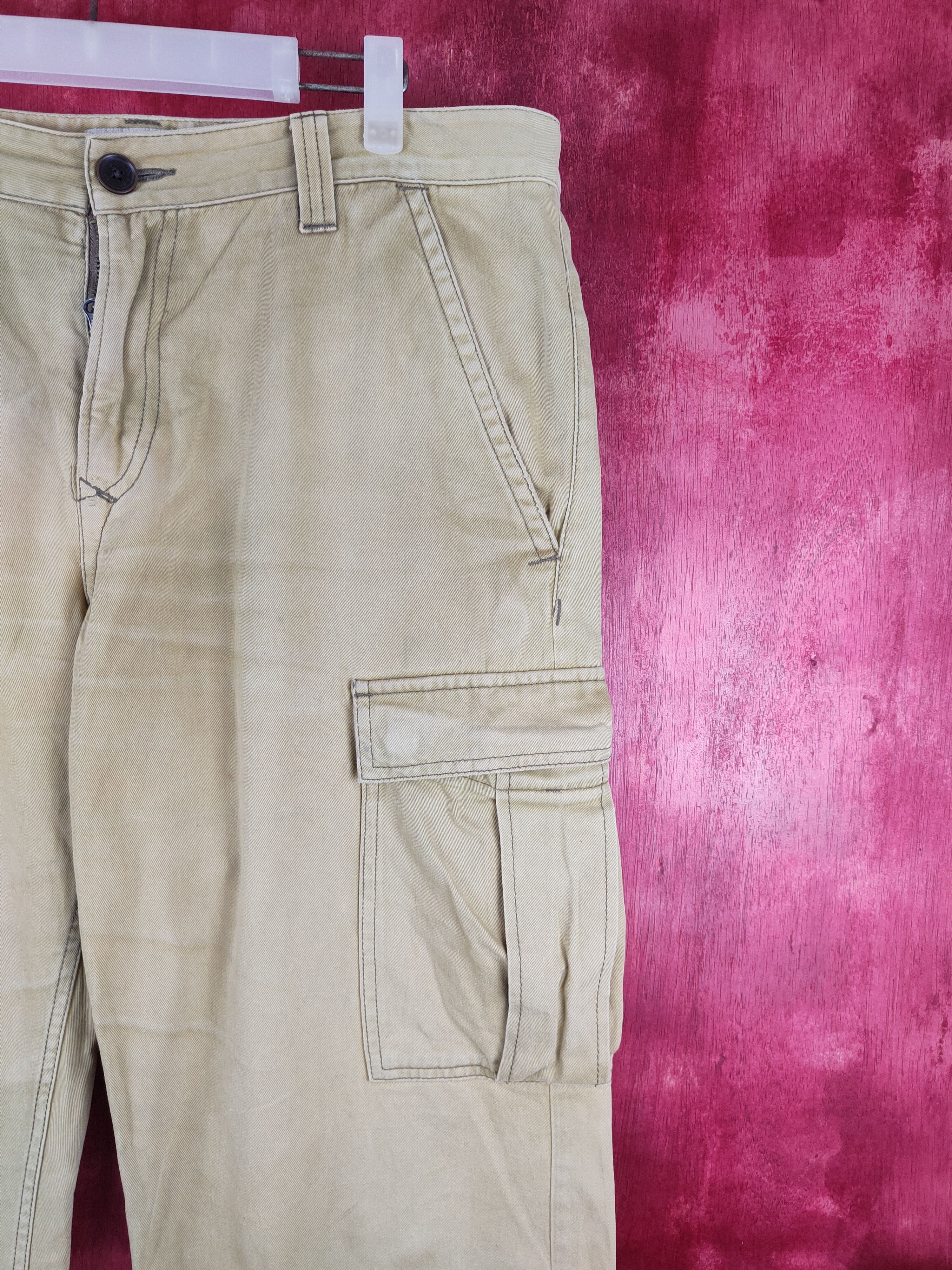 Timberland Timberland Mustard Multi Pocket Tactical Cargo Pants #S699 Size US 35 - 5 Thumbnail