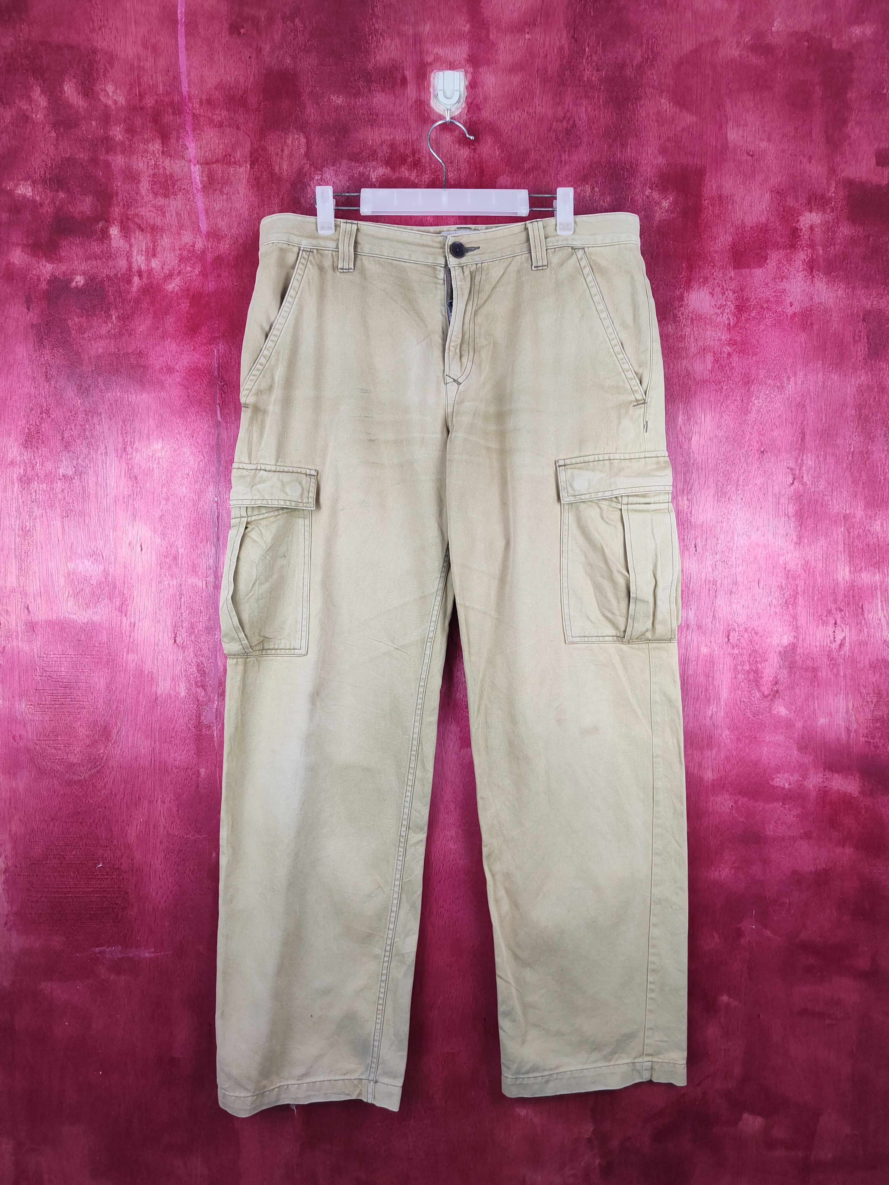 Timberland Mustard Multi Pocket Tactical Cargo Pants #S699