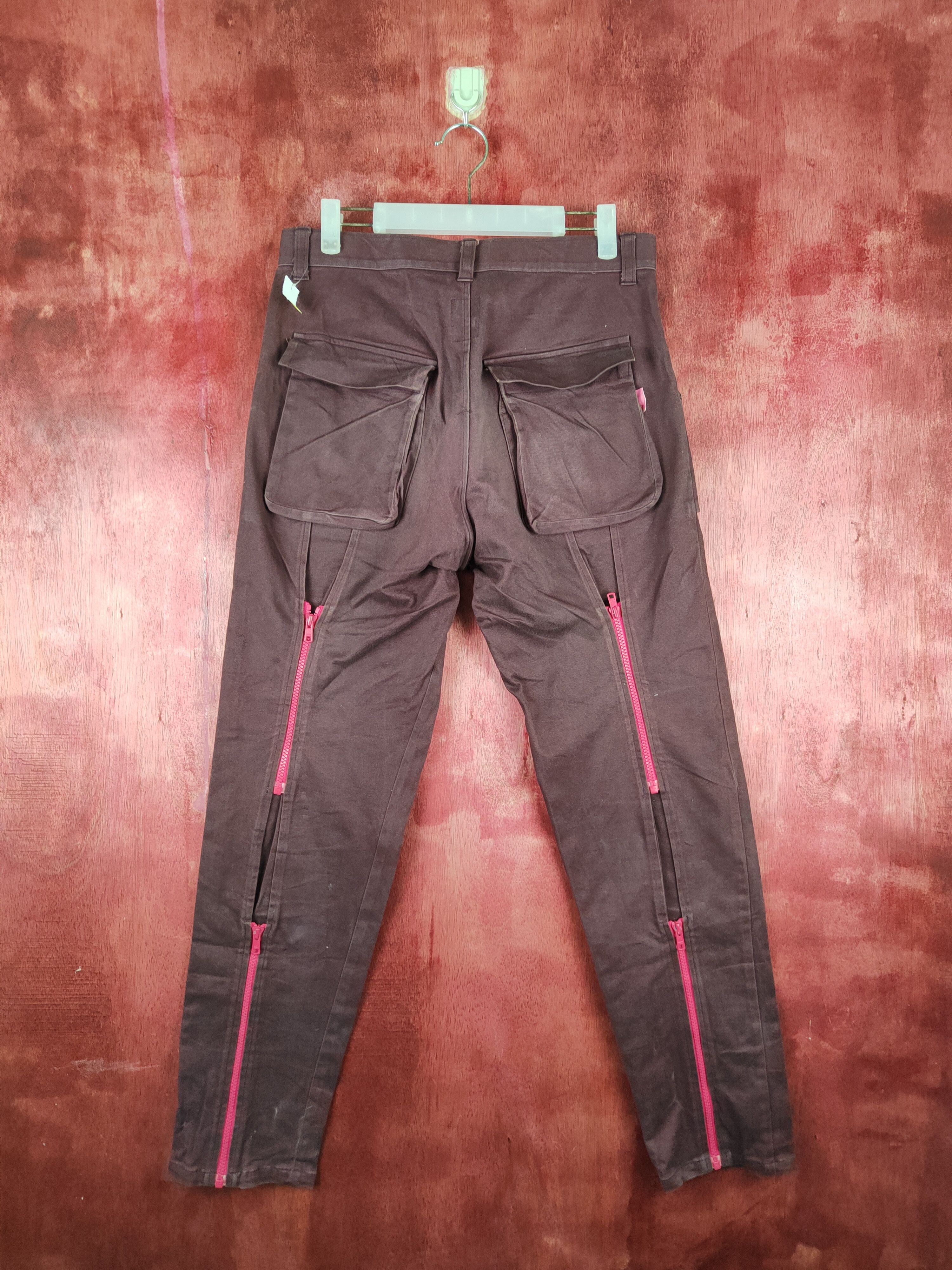 WHIZ LIMITED DL Whiz Maroon Multi Pocket Tactical Cargo Pants #S702 Size US 30 / EU 46 - 1 Thumbnail