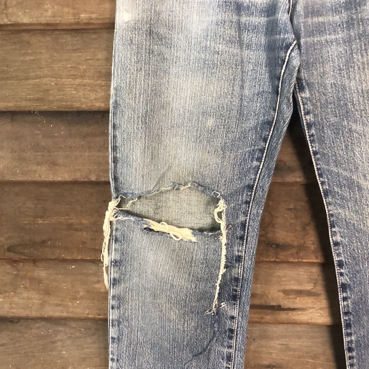 Japanese Brand DLS Japanese Brand Denim Distressed Denim Pants #BB548 Size US 32 / EU 48 - 6 Thumbnail