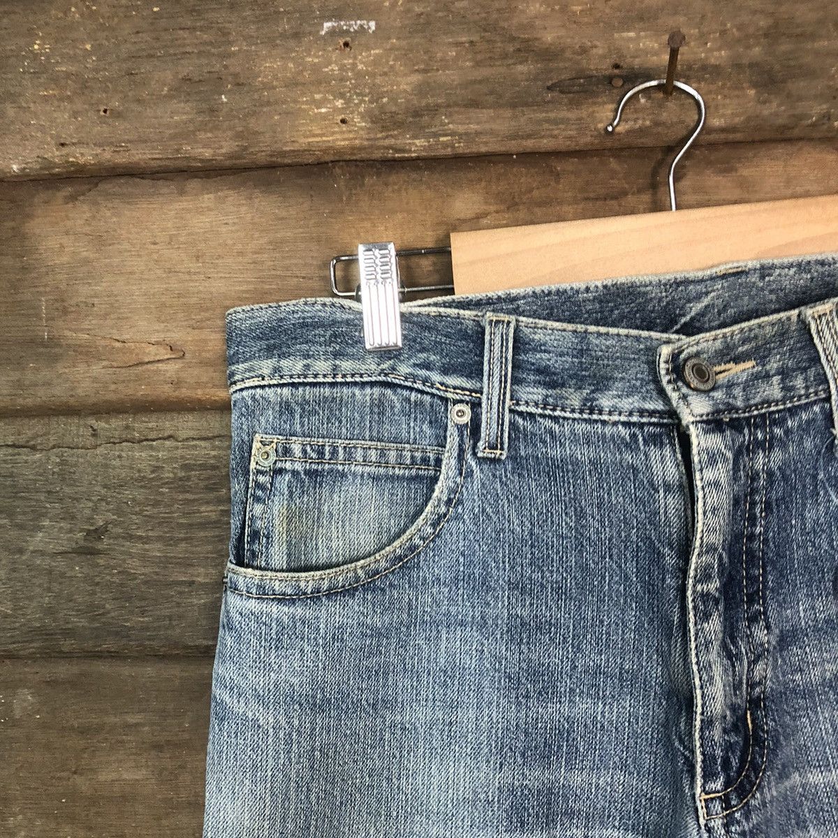 Japanese Brand DLS Japanese Brand Denim Distressed Denim Pants #BB548 Size US 32 / EU 48 - 4 Thumbnail