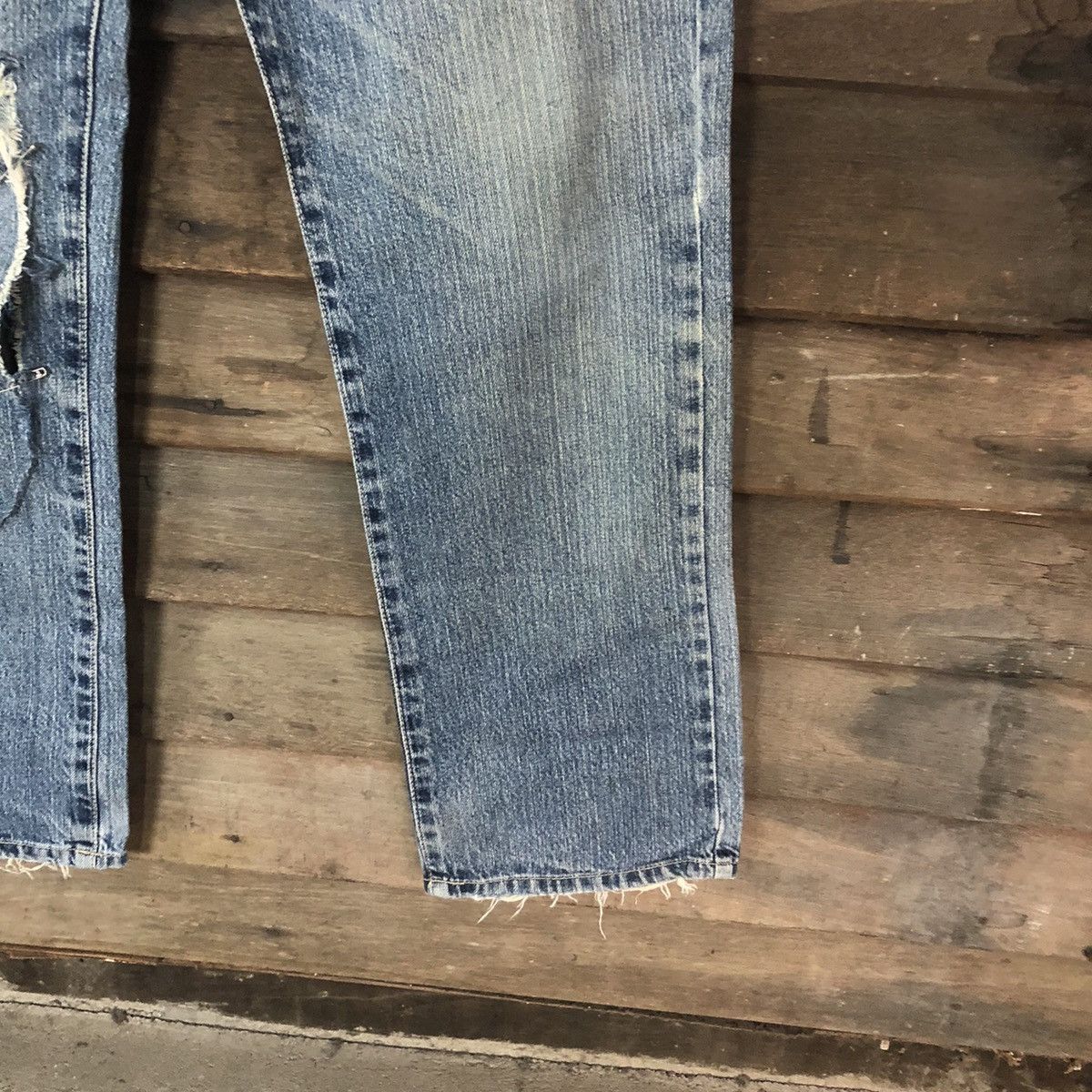 Japanese Brand DLS Japanese Brand Denim Distressed Denim Pants #BB548 Size US 32 / EU 48 - 8 Thumbnail