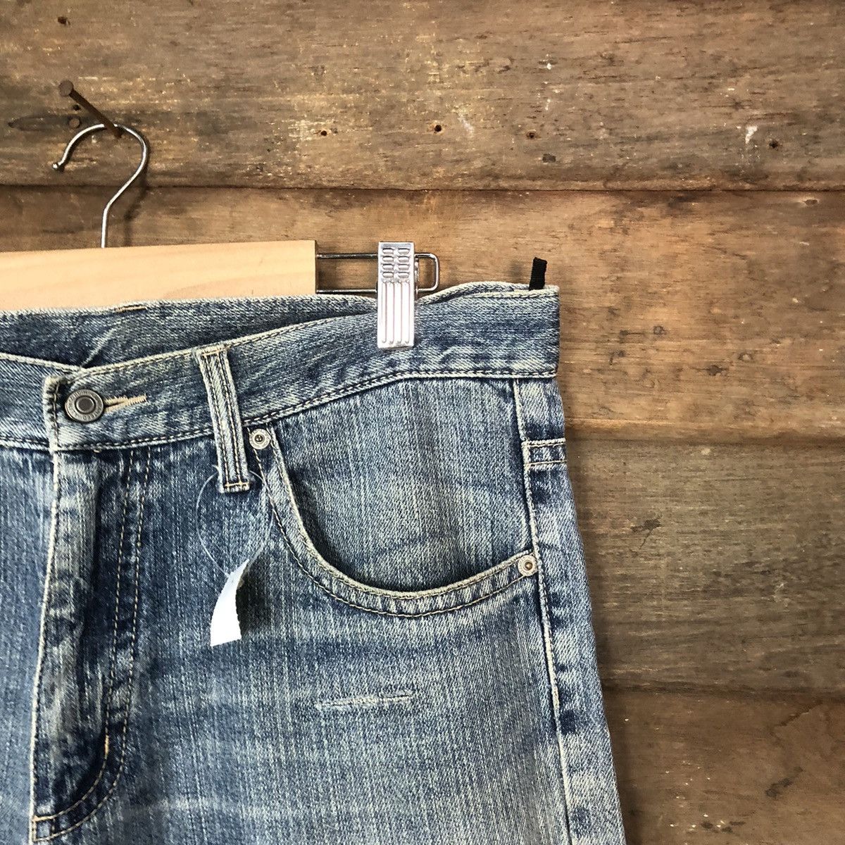 Japanese Brand DLS Japanese Brand Denim Distressed Denim Pants #BB548 Size US 32 / EU 48 - 5 Thumbnail
