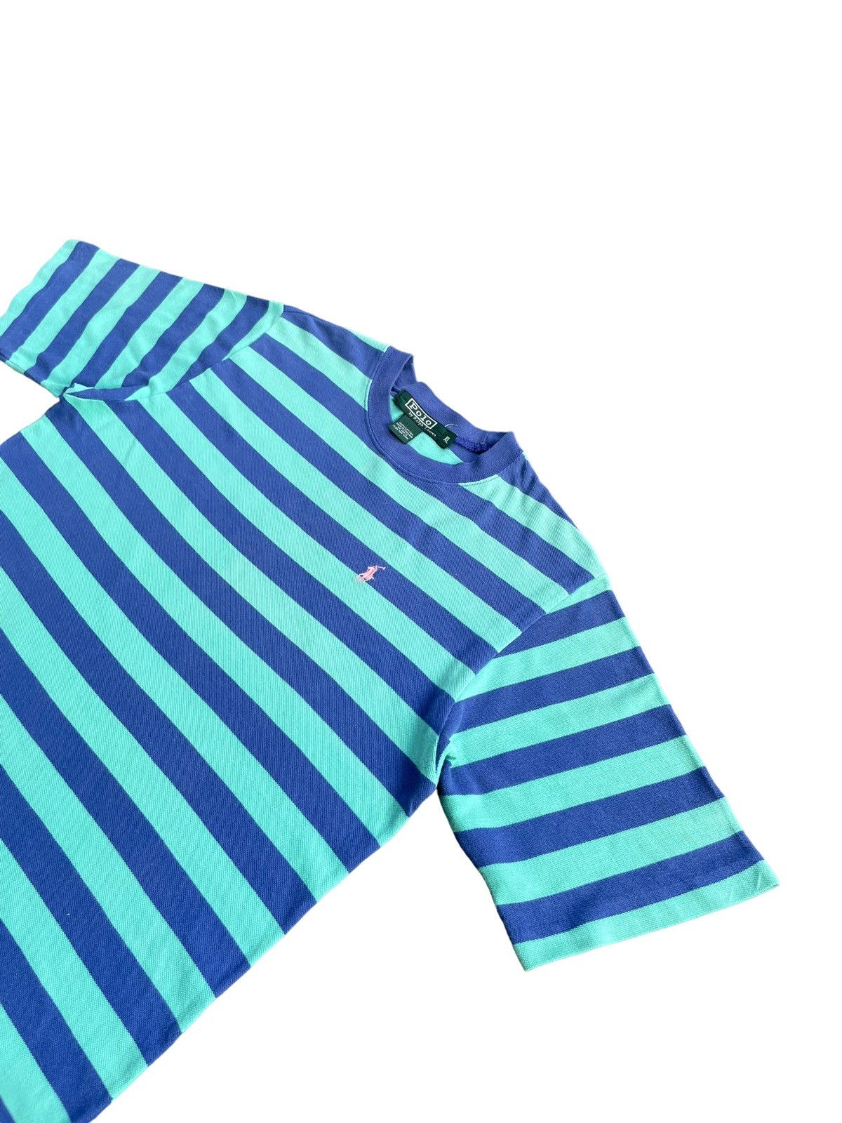 Le Grande Bleu (L.G.B.) Vintage Polo Ralph Lauren Tshirt Size US M / EU 48-50 / 2 - 2 Thumbnail