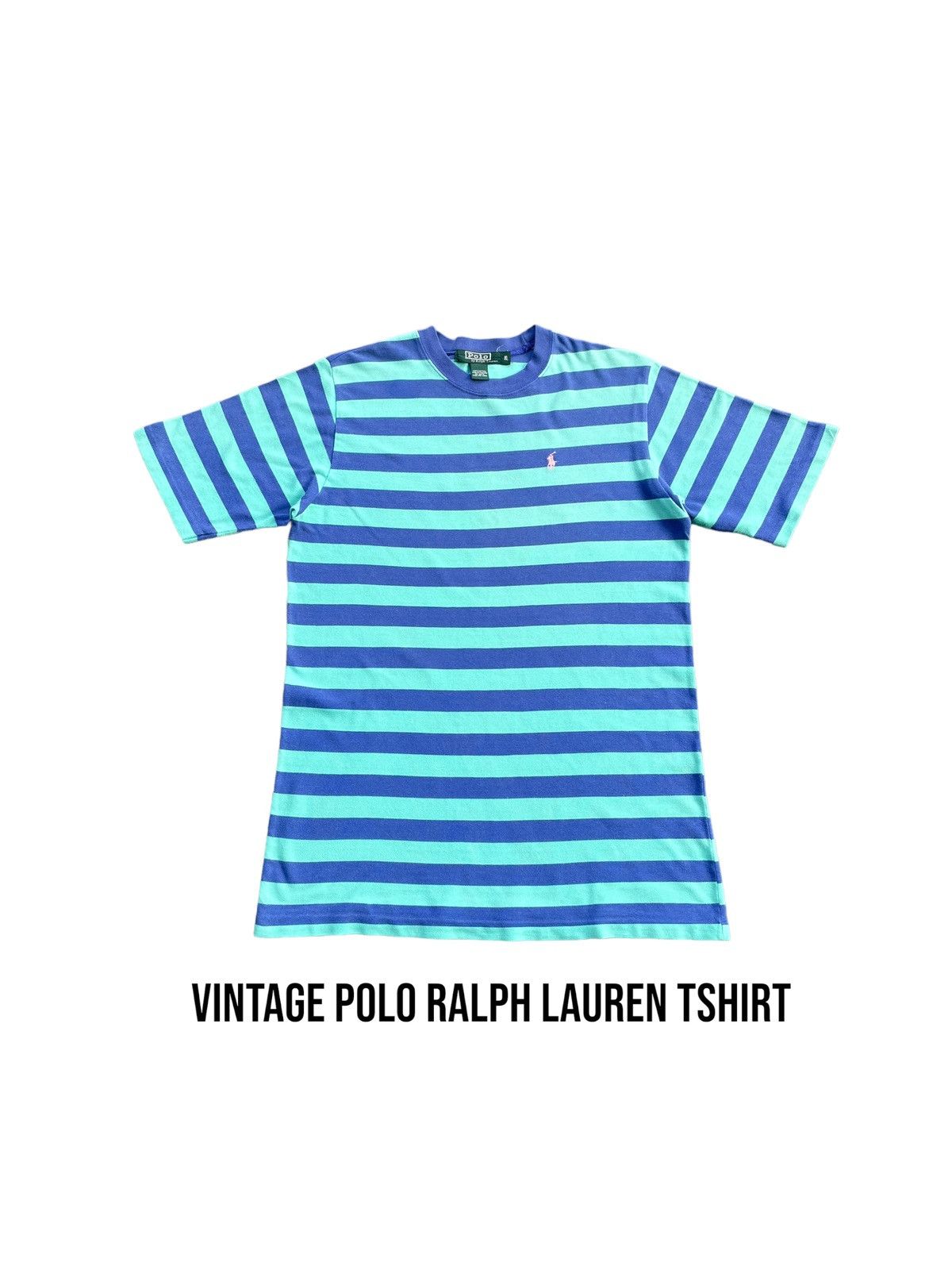 Le Grande Bleu (L.G.B.) Vintage Polo Ralph Lauren Tshirt Size US M / EU 48-50 / 2 - 1 Thumbnail
