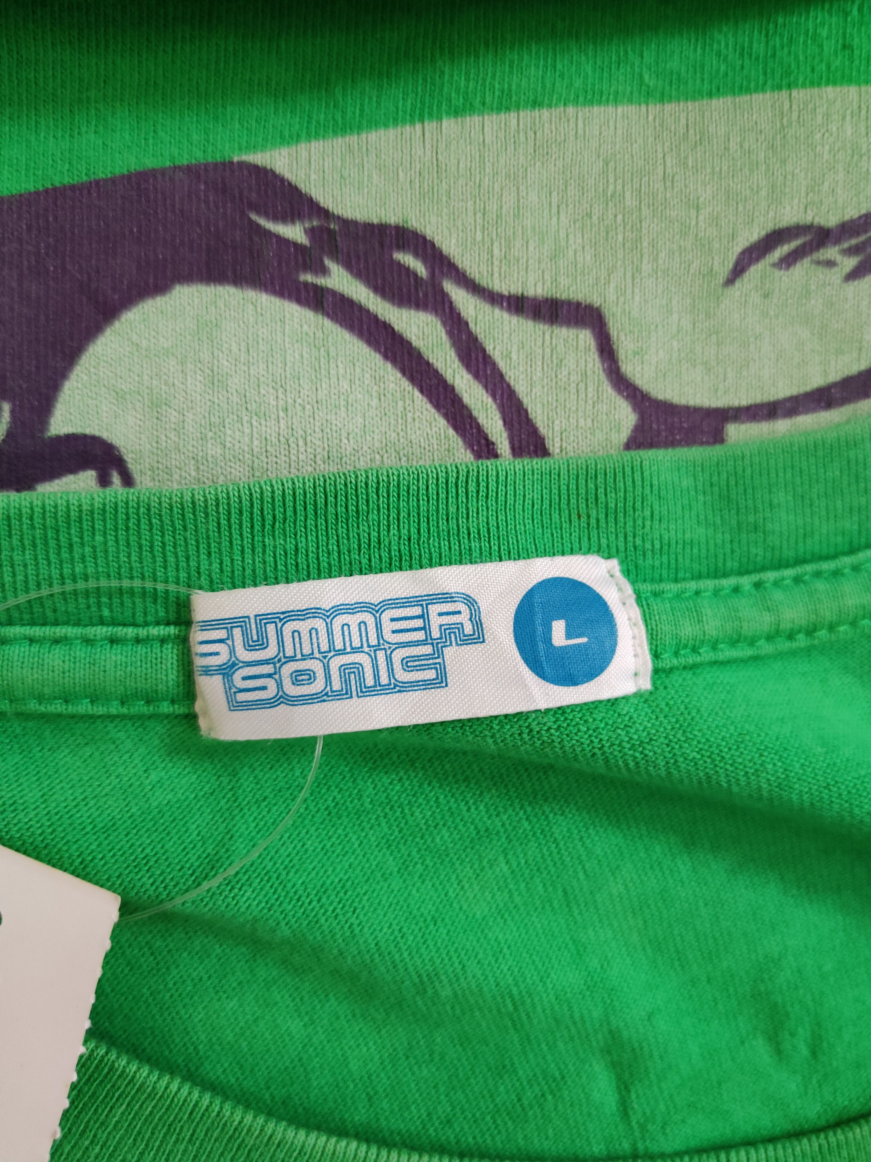 Band Tees Summer Sonic band tee Green Short Sleeve T-shirt #S683 Size US L / EU 52-54 / 3 - 13 Thumbnail