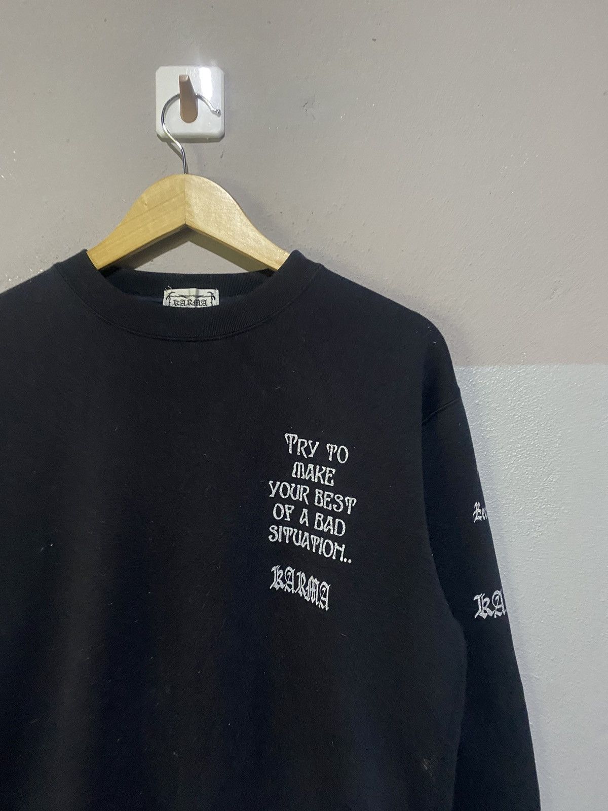 Japanese Brand 🔥SALE🔥KARMA SWEATSHIRTS NICE DESIGN Size US M / EU 48-50 / 2 - 6 Thumbnail