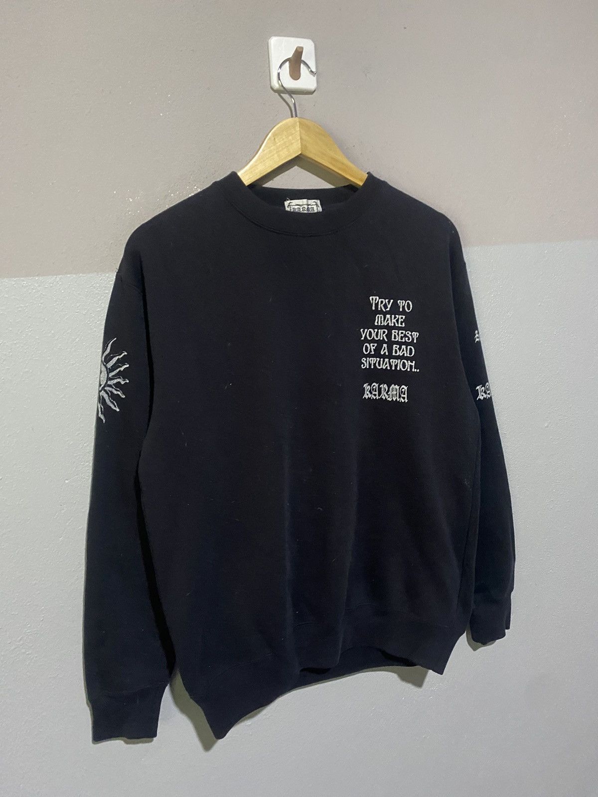 Japanese Brand 🔥SALE🔥KARMA SWEATSHIRTS NICE DESIGN Size US M / EU 48-50 / 2 - 5 Thumbnail