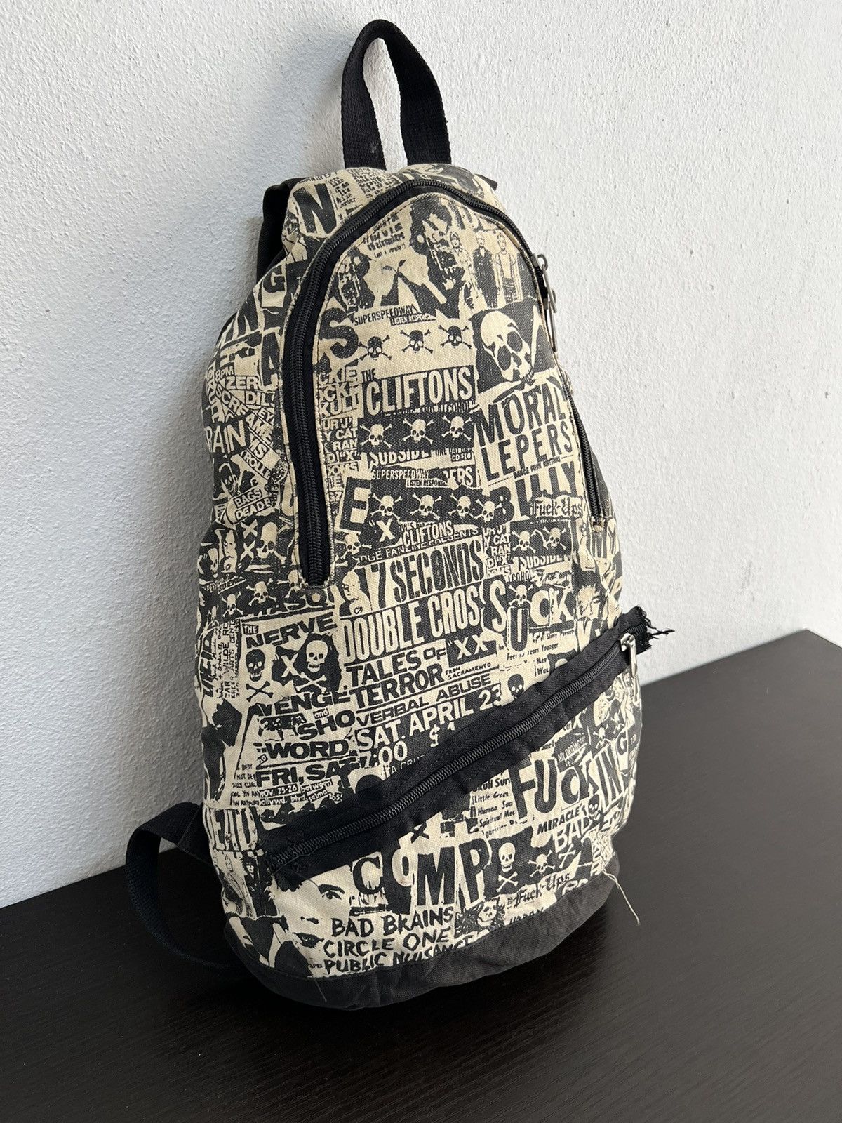 Seditionaries Japanese Brand shim & Company Skulls Rock Bagpack Size ONE SIZE - 4 Thumbnail