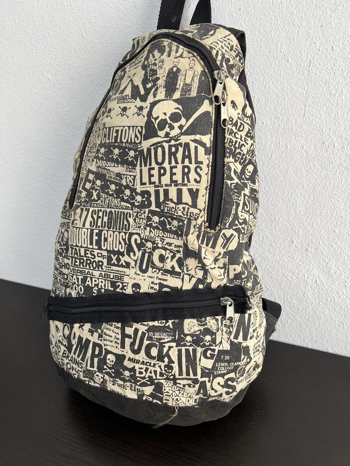 Seditionaries Japanese Brand shim & Company Skulls Rock Bagpack Size ONE SIZE - 3 Thumbnail