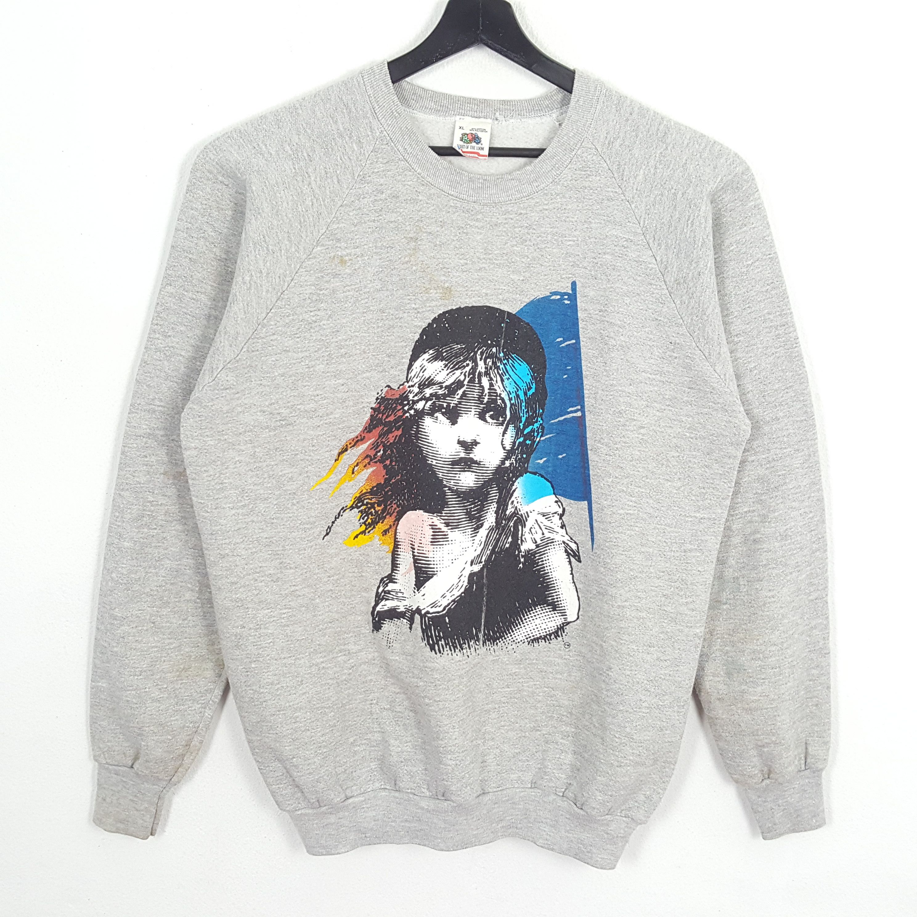 Vintage LES MISERABLES Graphic Print Design Vintage Sweatshirt Size US M / EU 48-50 / 2 - 1 Thumbnail