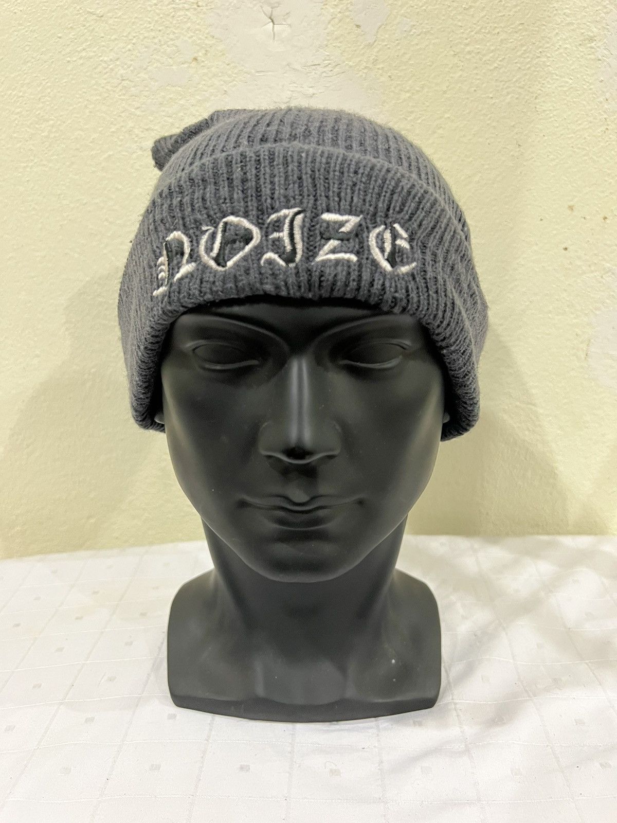 Vintage Japanese Brand Spellout Beanie Hat Size ONE SIZE - 2 Thumbnail