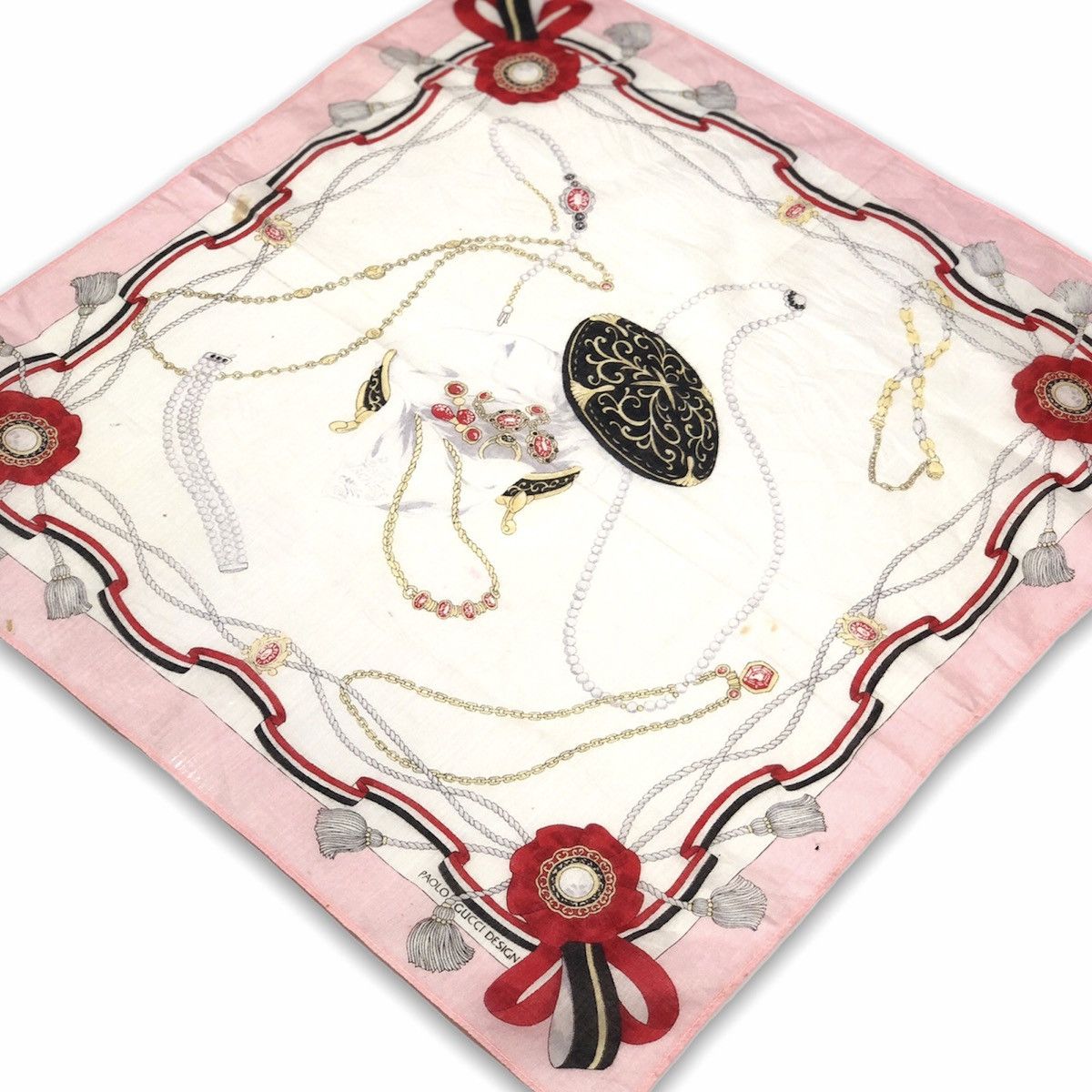Paolo Gucci Paolo Gucci Handkerchief Pocketsquare Bandana Size ONE SIZE - 3 Thumbnail