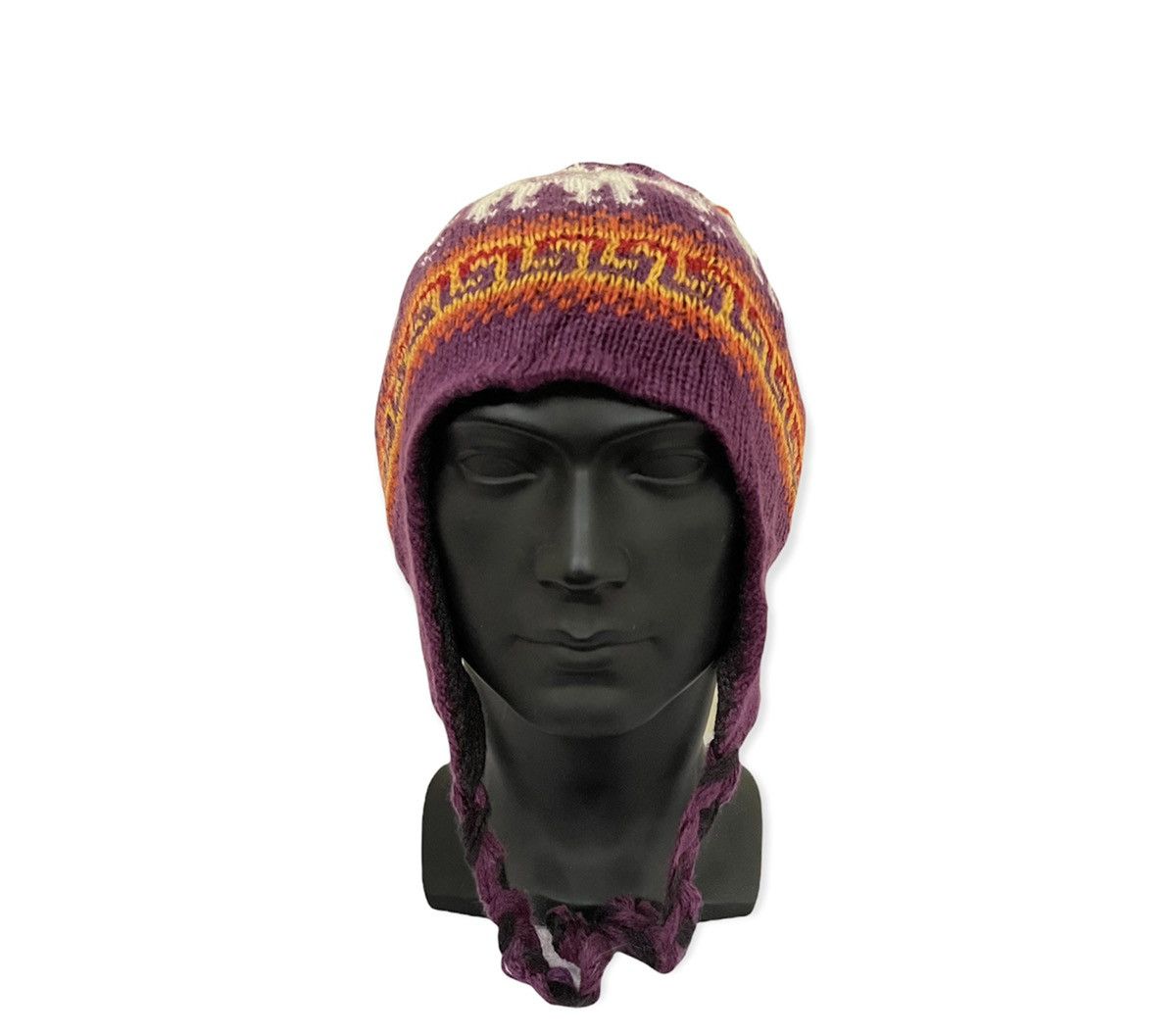 Vintage Vintage American Native Earflap Beanie hat Size ONE SIZE - 2 Thumbnail