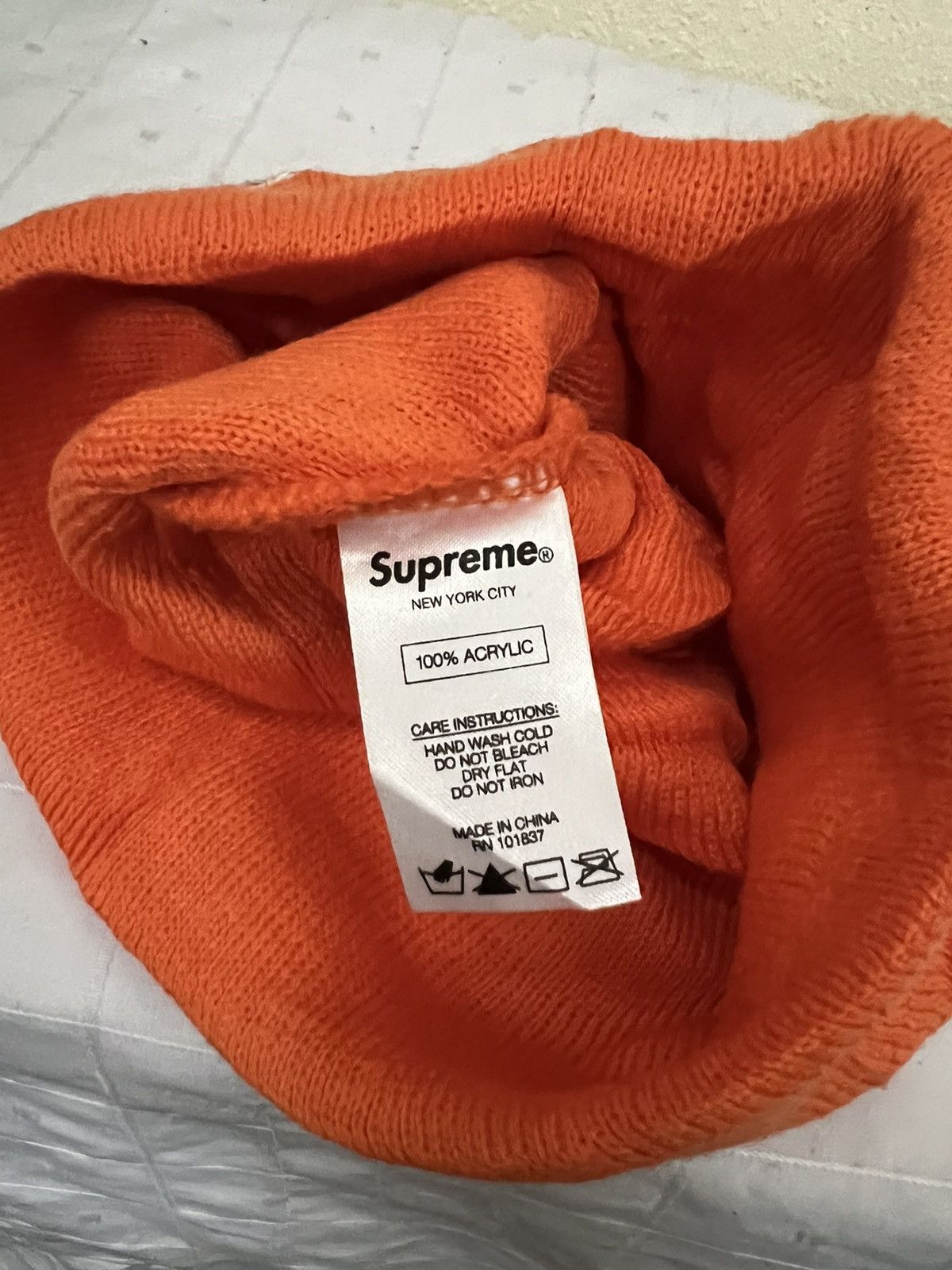 Supreme Supreme Big Logo Beanie Hat Size ONE SIZE - 6 Thumbnail