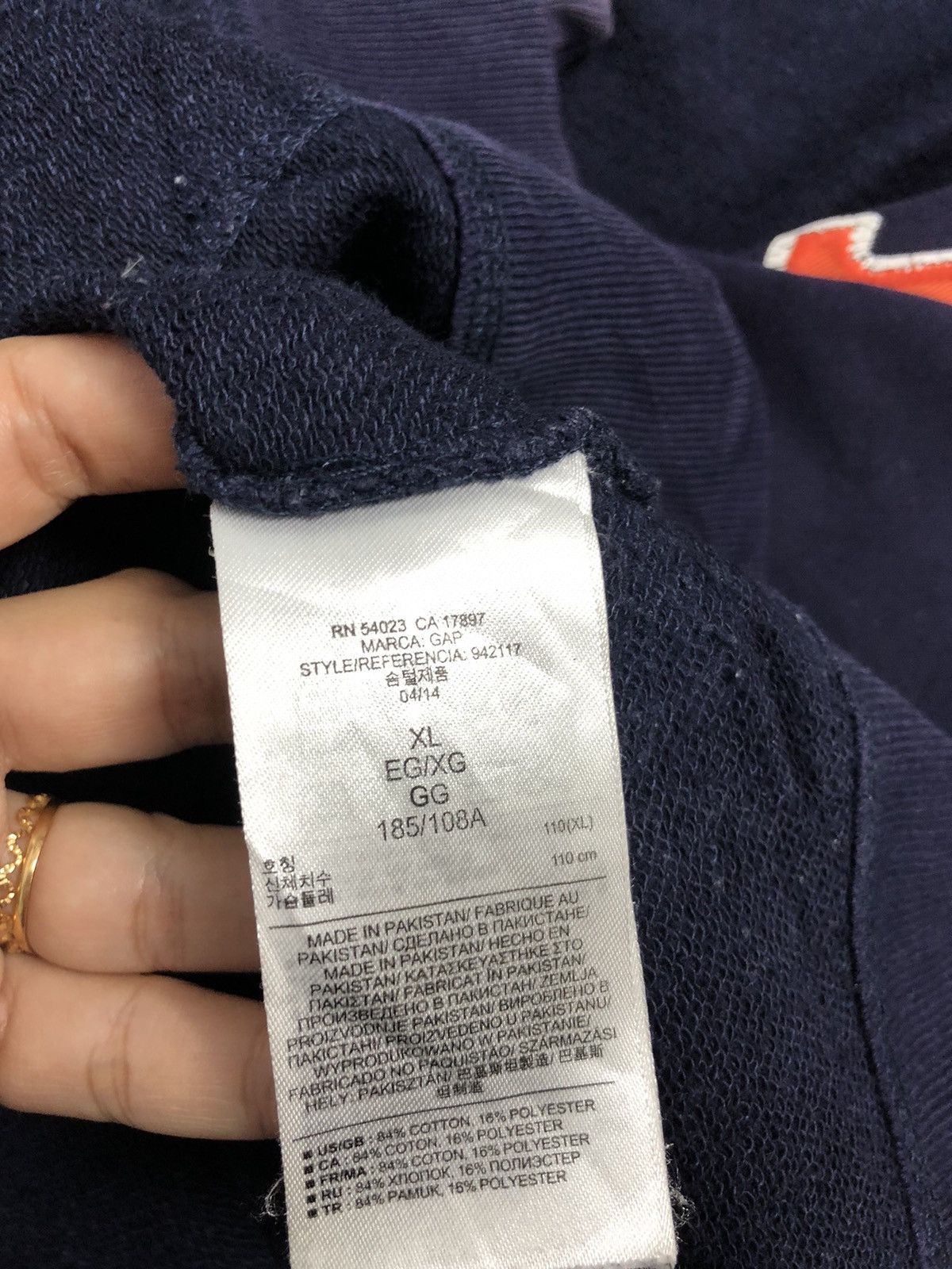 Gap × Vintage GAP Sweater Vintage Hoodies Size US XL / EU 56 / 4 - 10 Thumbnail