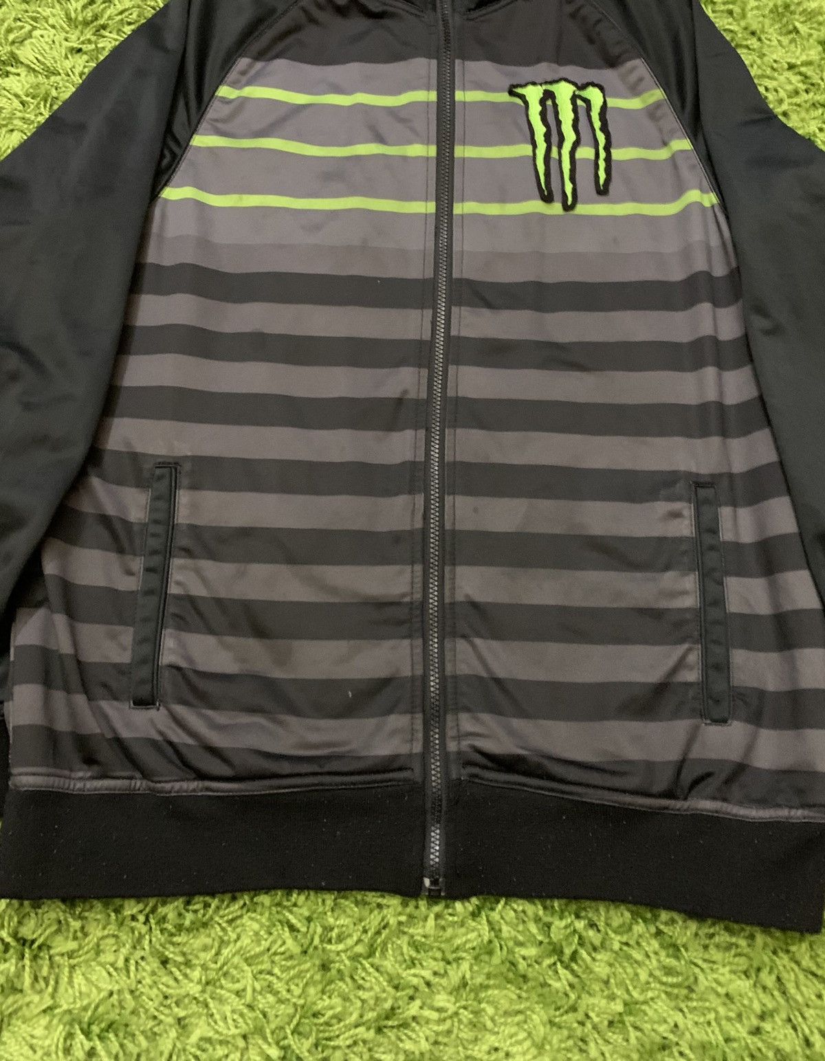 Vintage Y2K Monster Energy Racing Zip Track Jacket Large Size US L / EU 52-54 / 3 - 3 Thumbnail