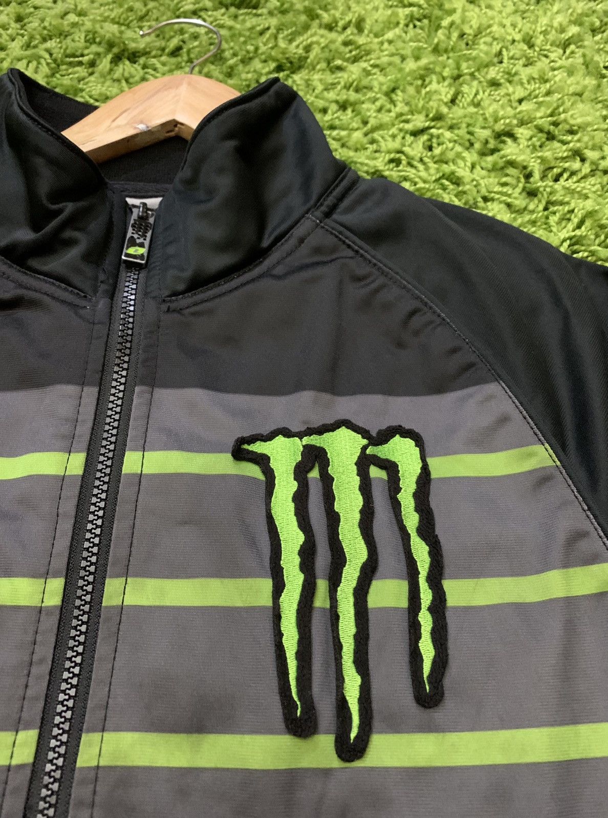 Vintage Y2K Monster Energy Racing Zip Track Jacket Large Size US L / EU 52-54 / 3 - 2 Thumbnail