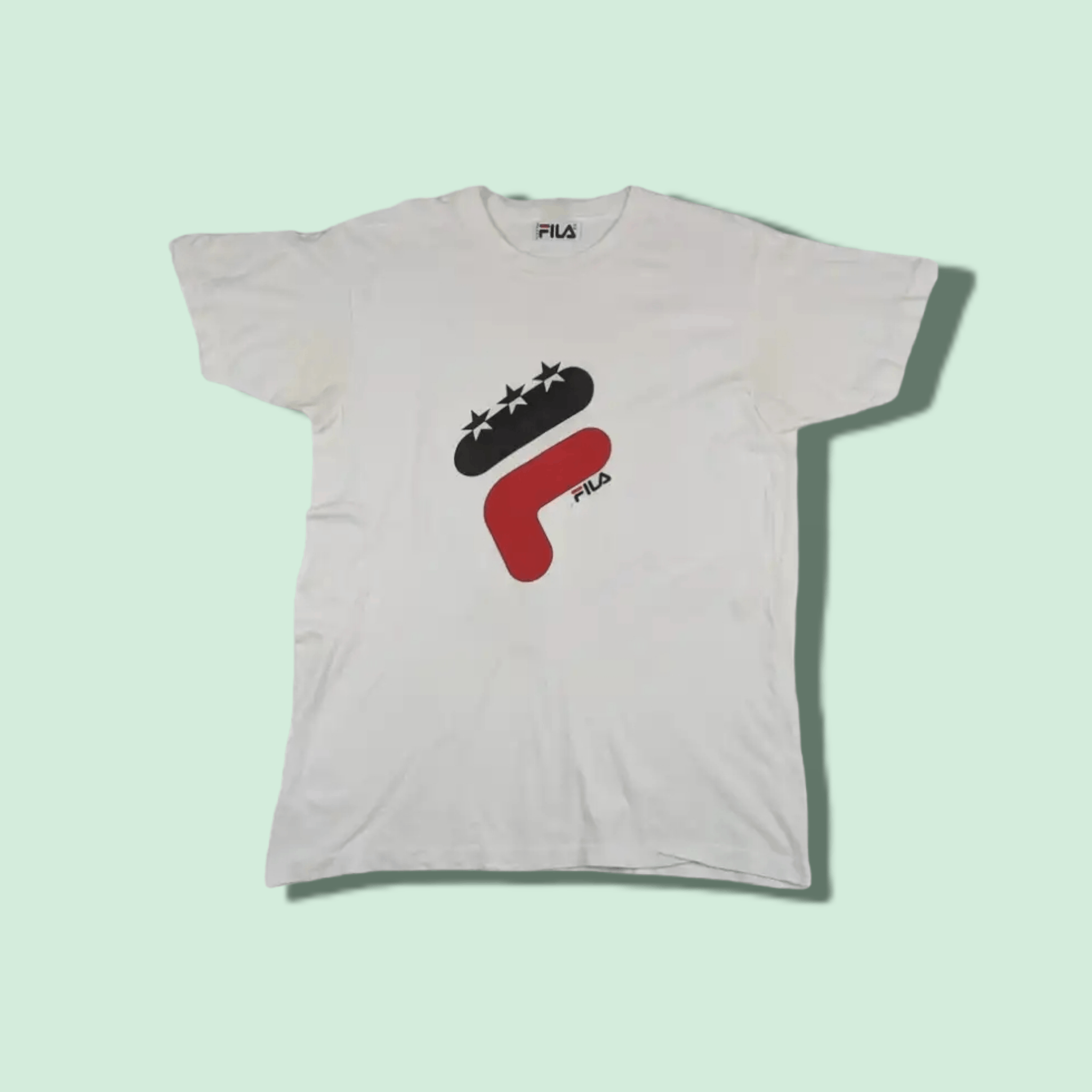 Fila Vintage 90's FILA Big Logo T-Shirt Single Stitches Size US M / EU 48-50 / 2 - 1 Thumbnail