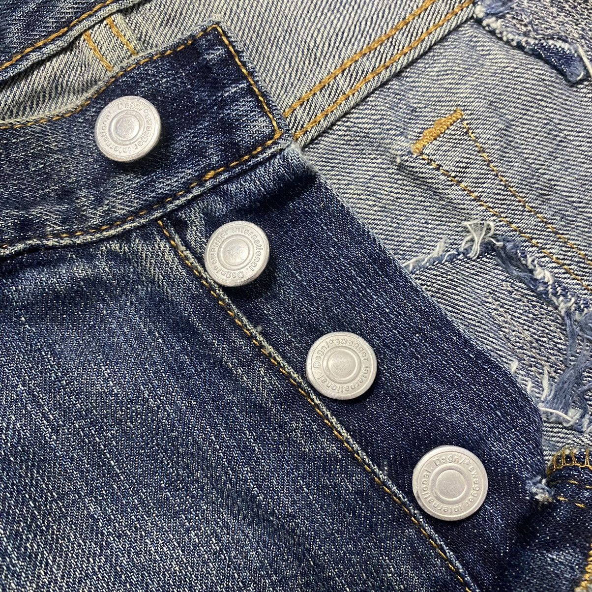 Swagger SWAGGER Distressed Denim Patchwork Jeans Size US 34 / EU 50 - 16 Thumbnail