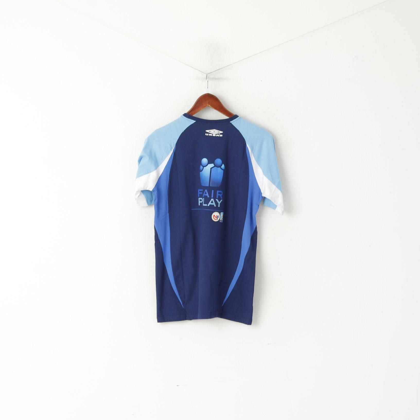 Umbro New Umbro Men M T-Shirt Blue Cotton Fair Play Football 6795 Size US M / EU 48-50 / 2 - 5 Thumbnail