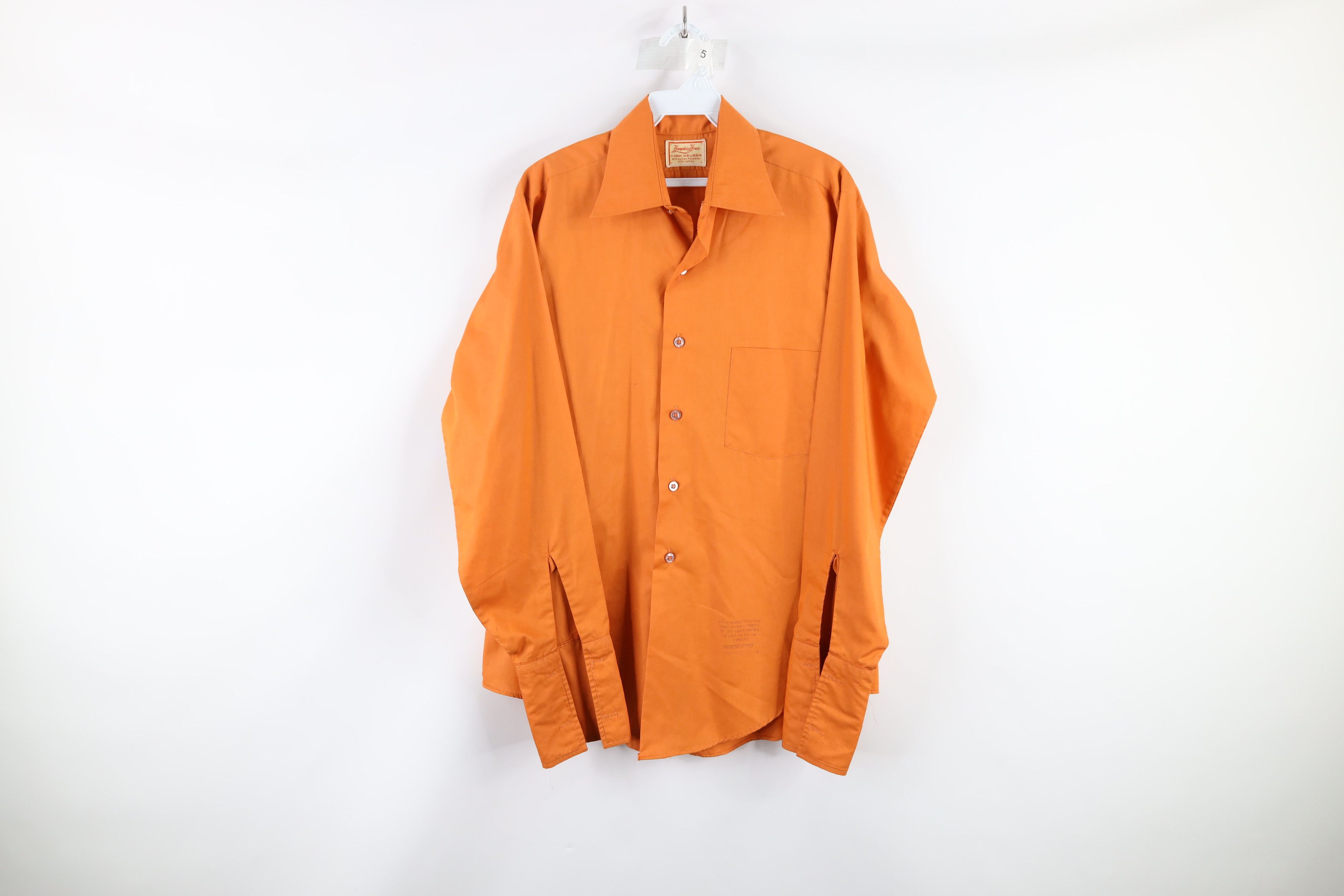 Vintage Vintage 70s French Cuff Collared Long Sleeve Button Shirt Size US M / EU 48-50 / 2 - 1 Preview