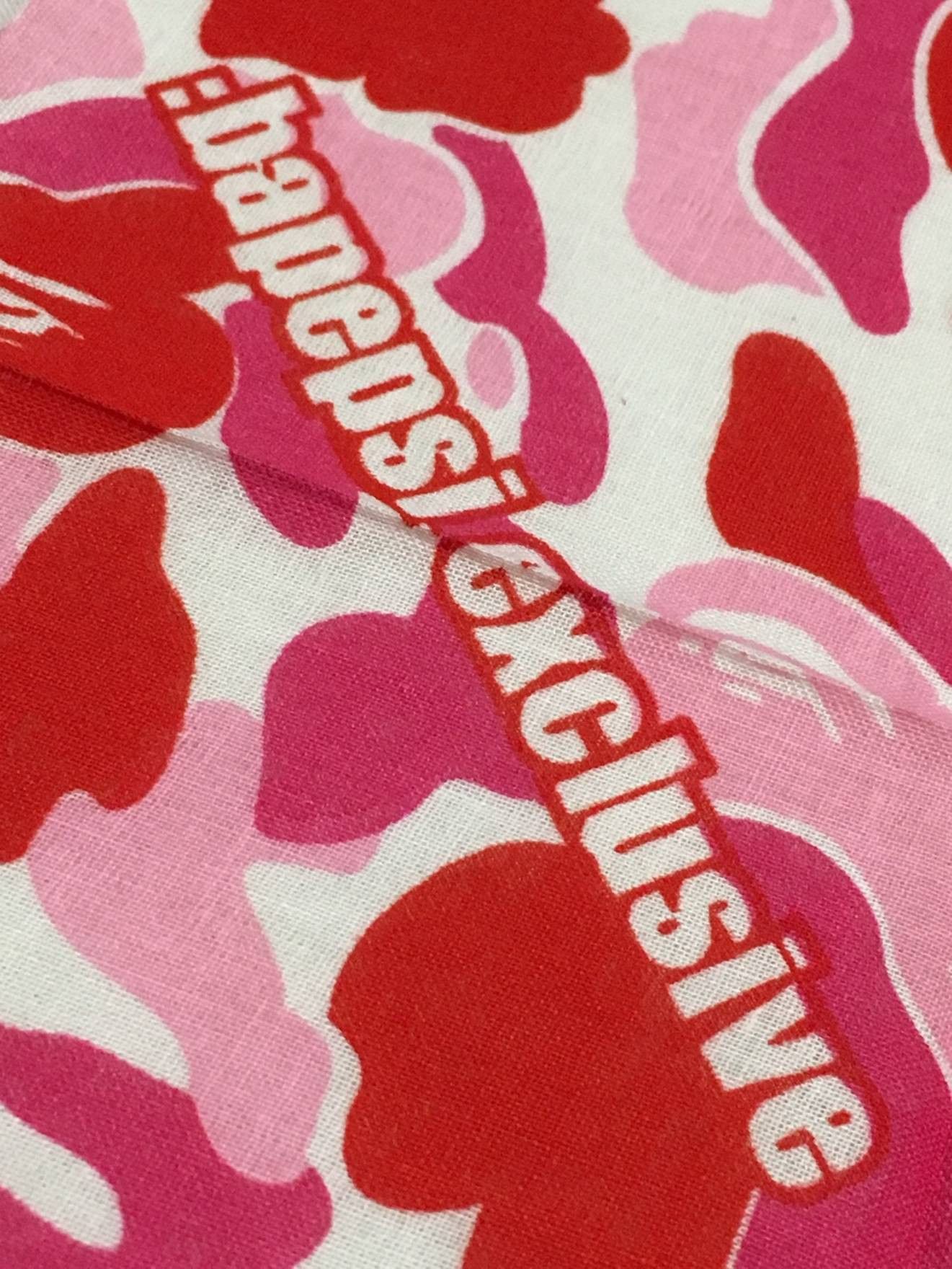 Bape × Pepsi DS! 2001 Bape x Pepsi Handkerchief Pink Bapepsi Bandana Size ONE SIZE - 5 Thumbnail