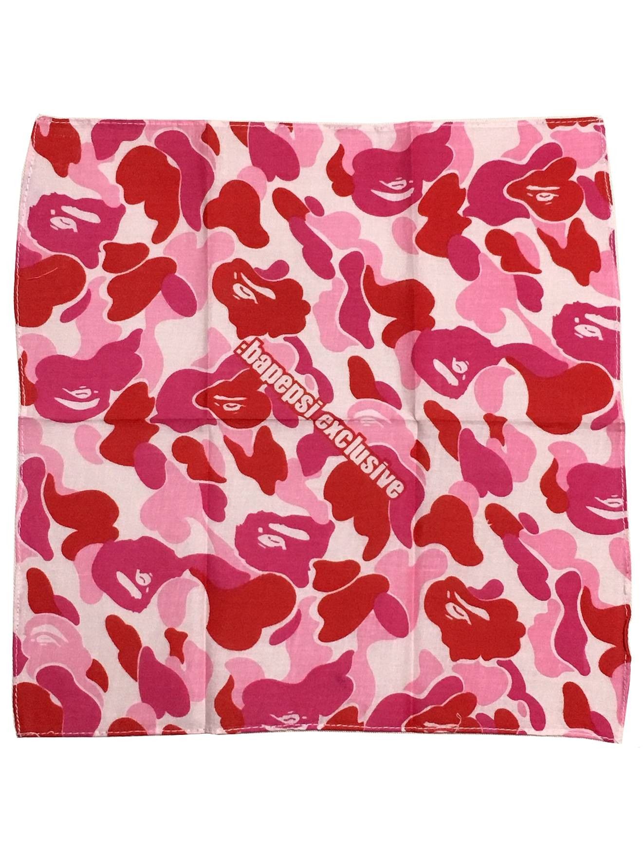 Bape × Pepsi DS! 2001 Bape x Pepsi Handkerchief Pink Bapepsi Bandana Size ONE SIZE - 1 Thumbnail