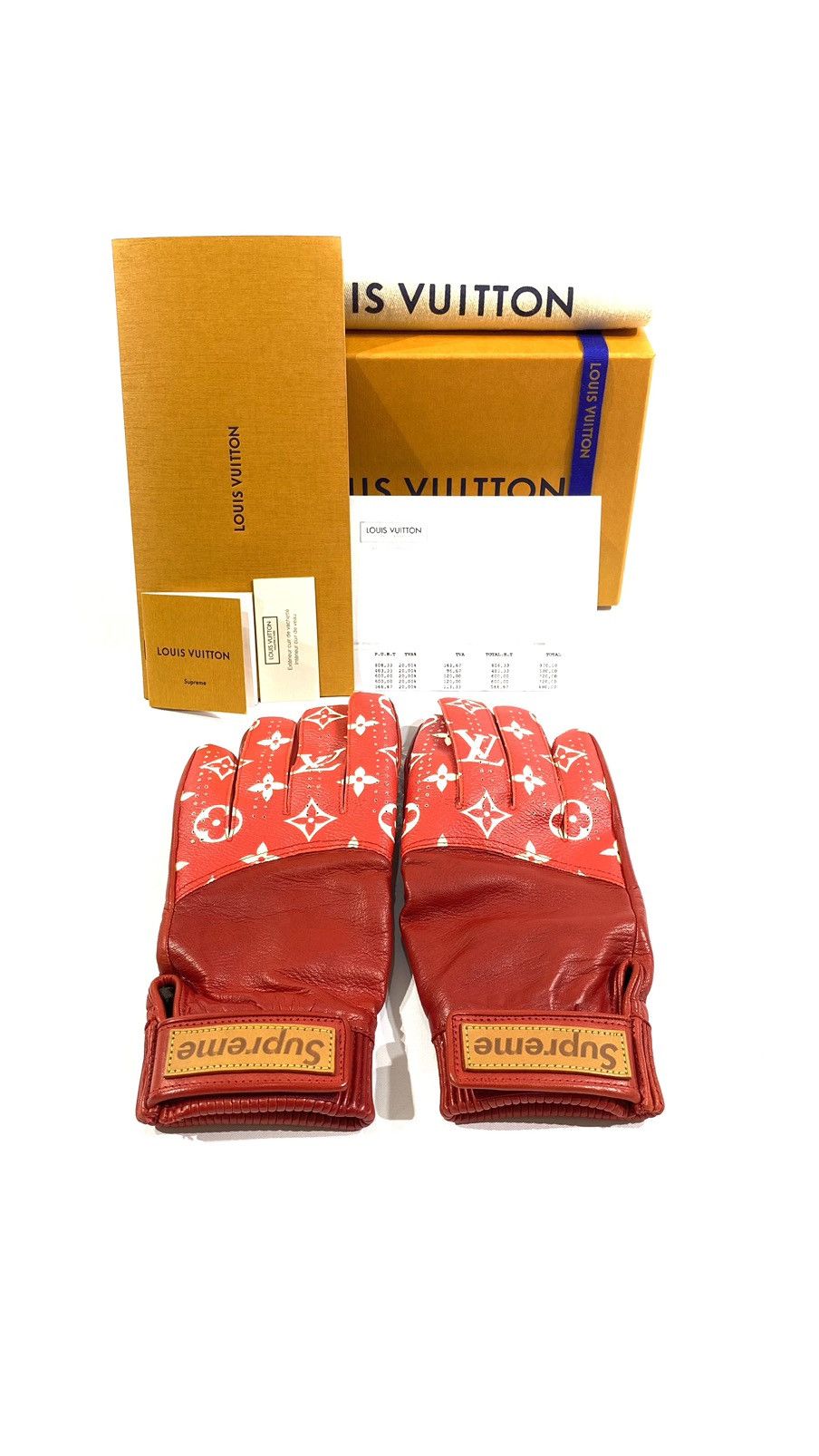 Supreme louis vuitton shop gloves