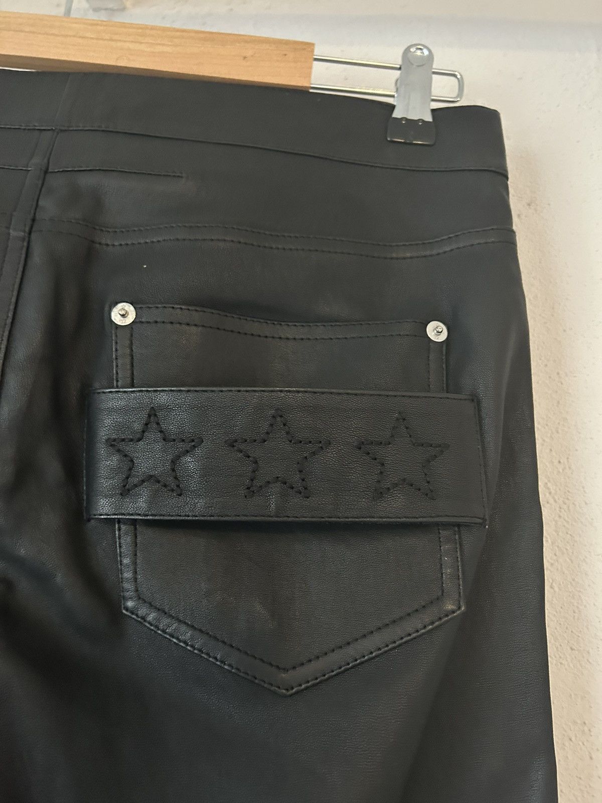 Givenchy Black Leather Pants Size US 31 - 11 Thumbnail