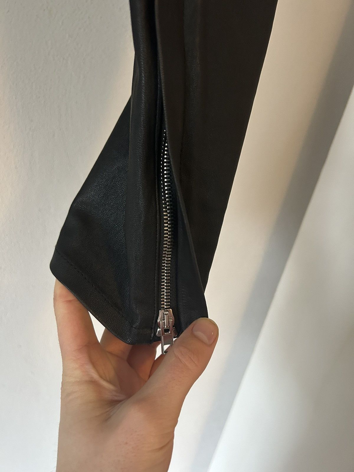 Givenchy Black Leather Pants Size US 31 - 9 Thumbnail
