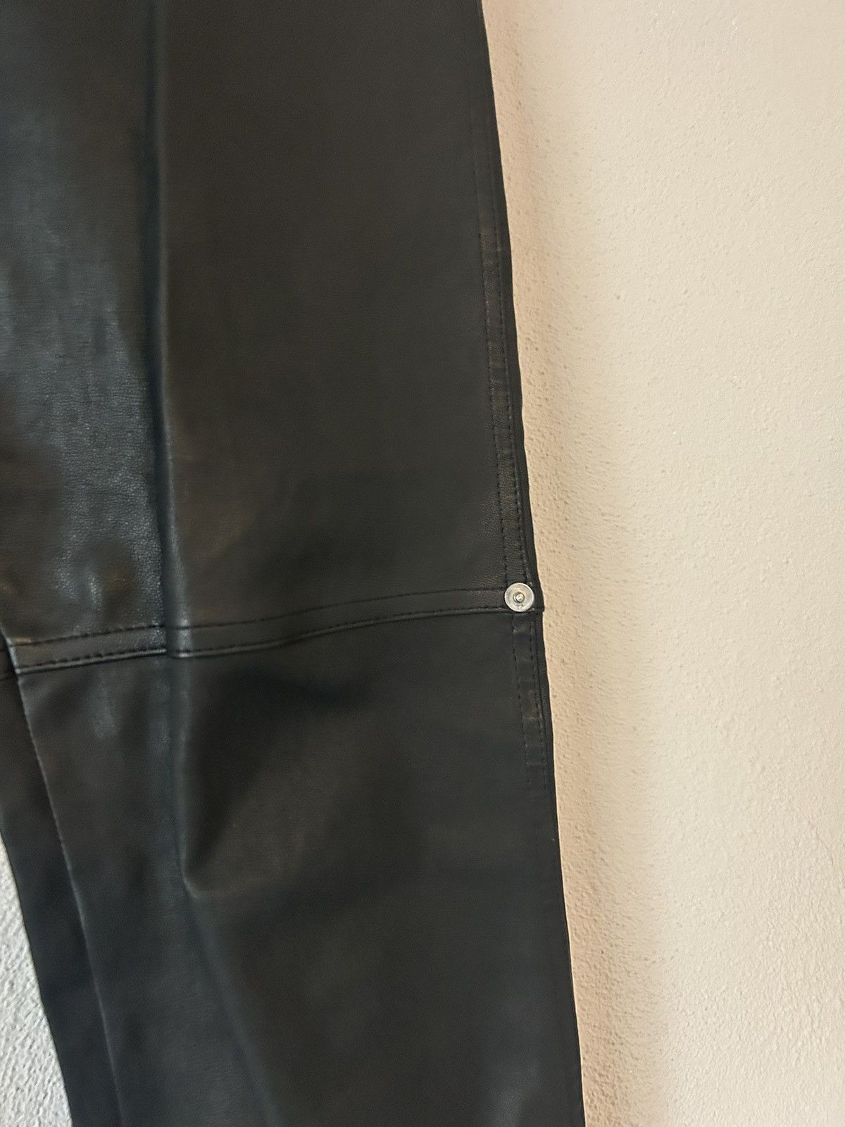 Givenchy Black Leather Pants Size US 31 - 7 Thumbnail