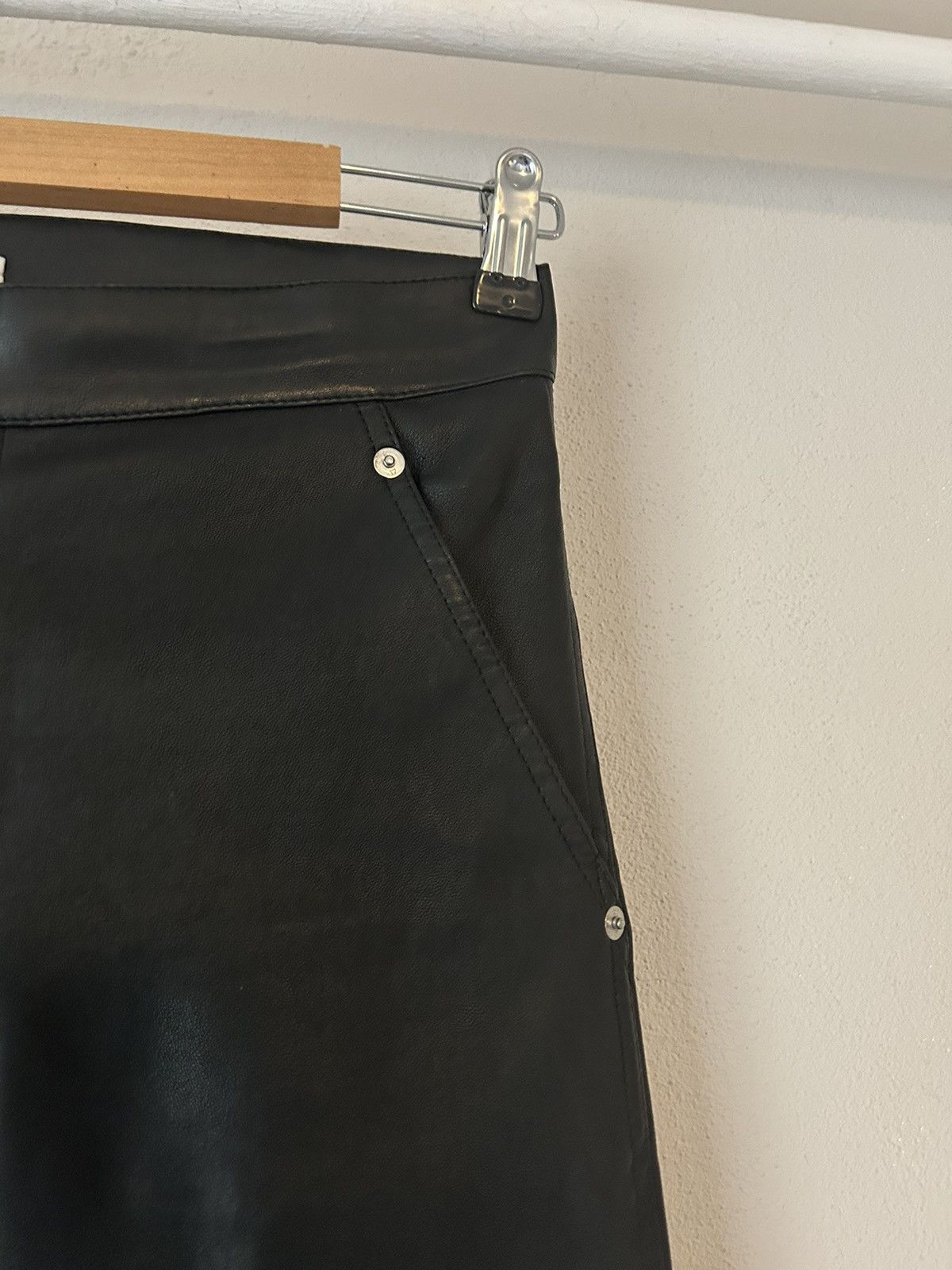 Givenchy Black Leather Pants Size US 31 - 5 Thumbnail