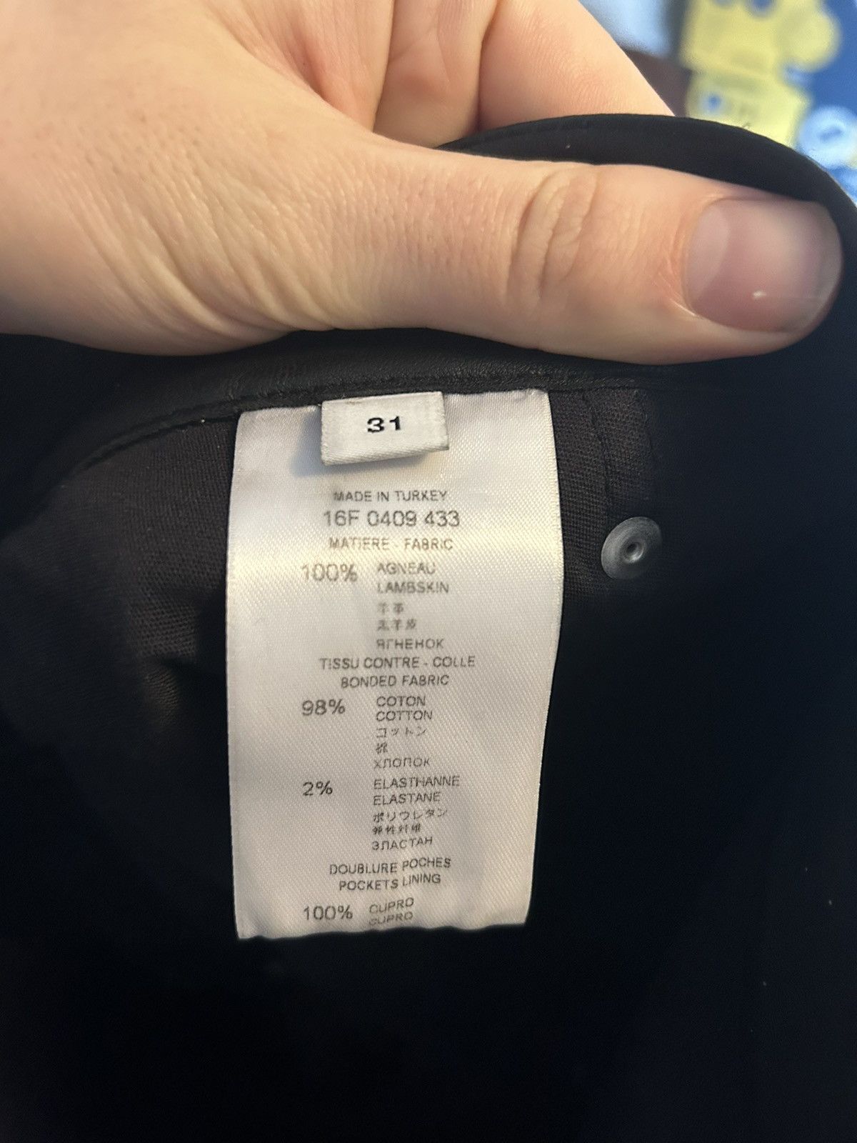 Givenchy Black Leather Pants Size US 31 - 14 Thumbnail