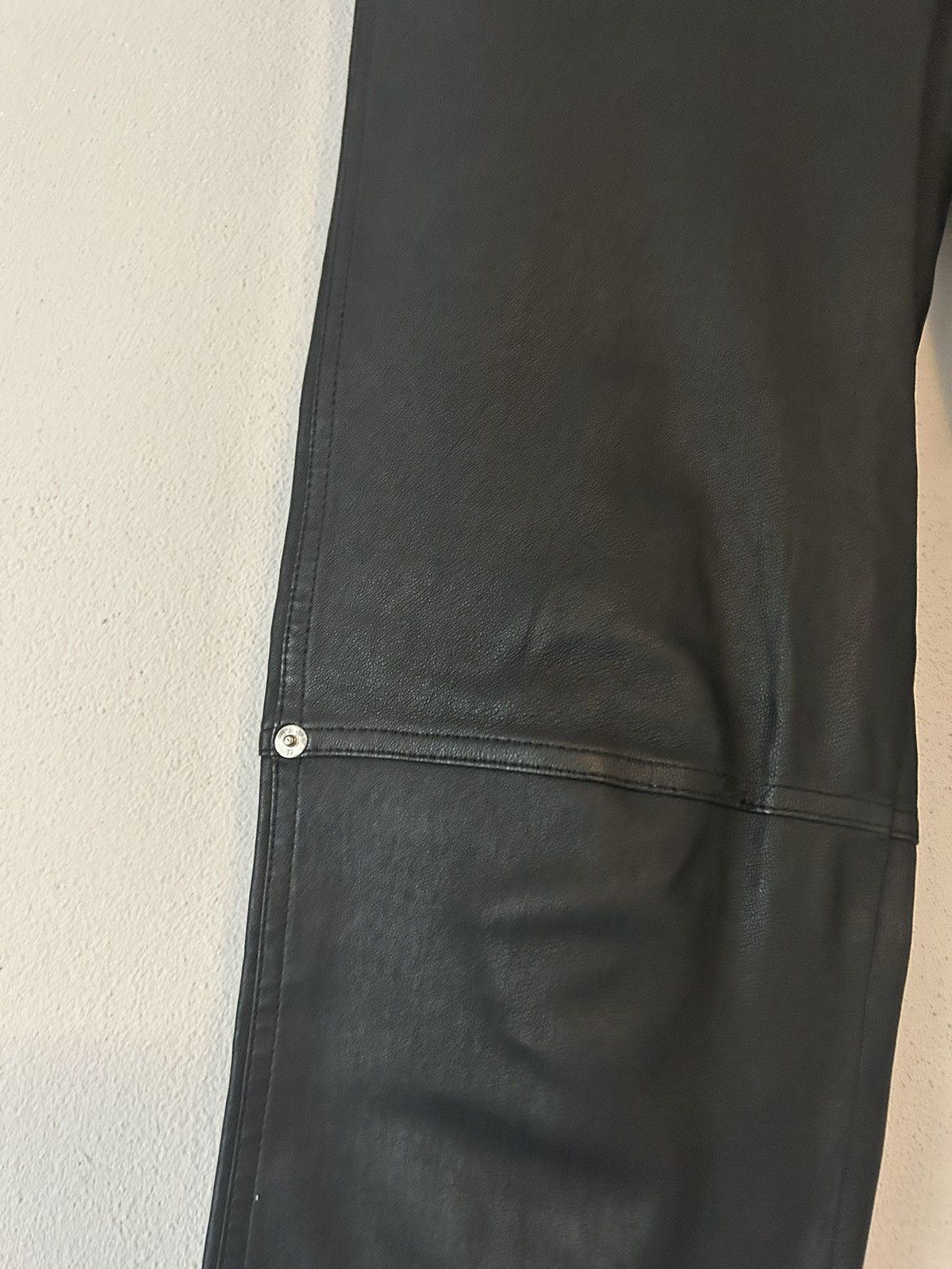 Givenchy Black Leather Pants Size US 31 - 6 Thumbnail