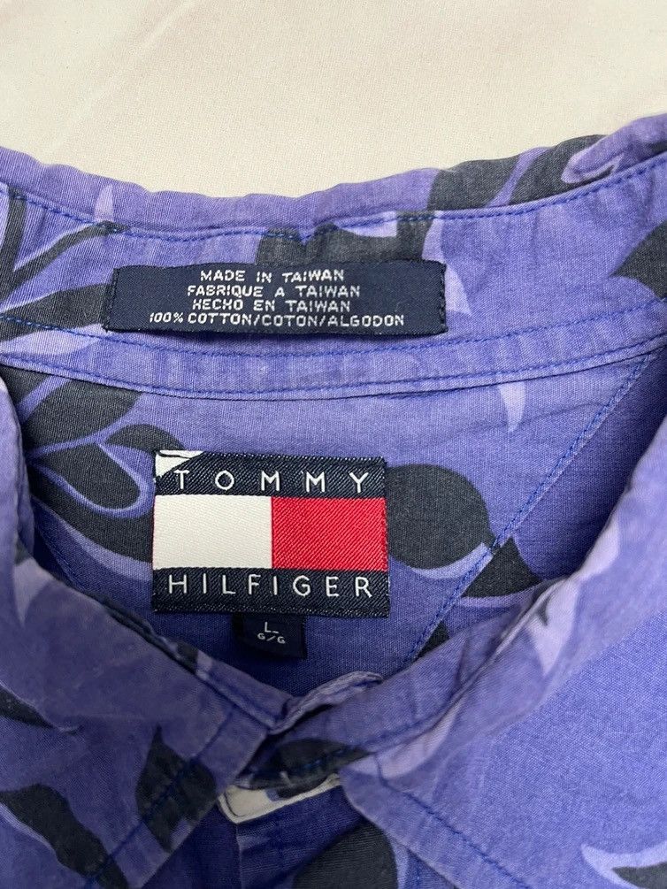 Tommy Hilfiger Vintage Tommy Hilfiger Aloha Hawaiian Shirts Size US L / EU 52-54 / 3 - 3 Thumbnail