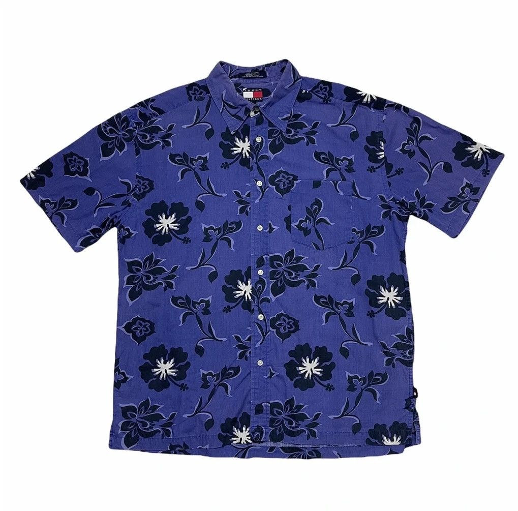 Tommy Hilfiger Vintage Tommy Hilfiger Aloha Hawaiian Shirts Size US L / EU 52-54 / 3 - 1 Thumbnail